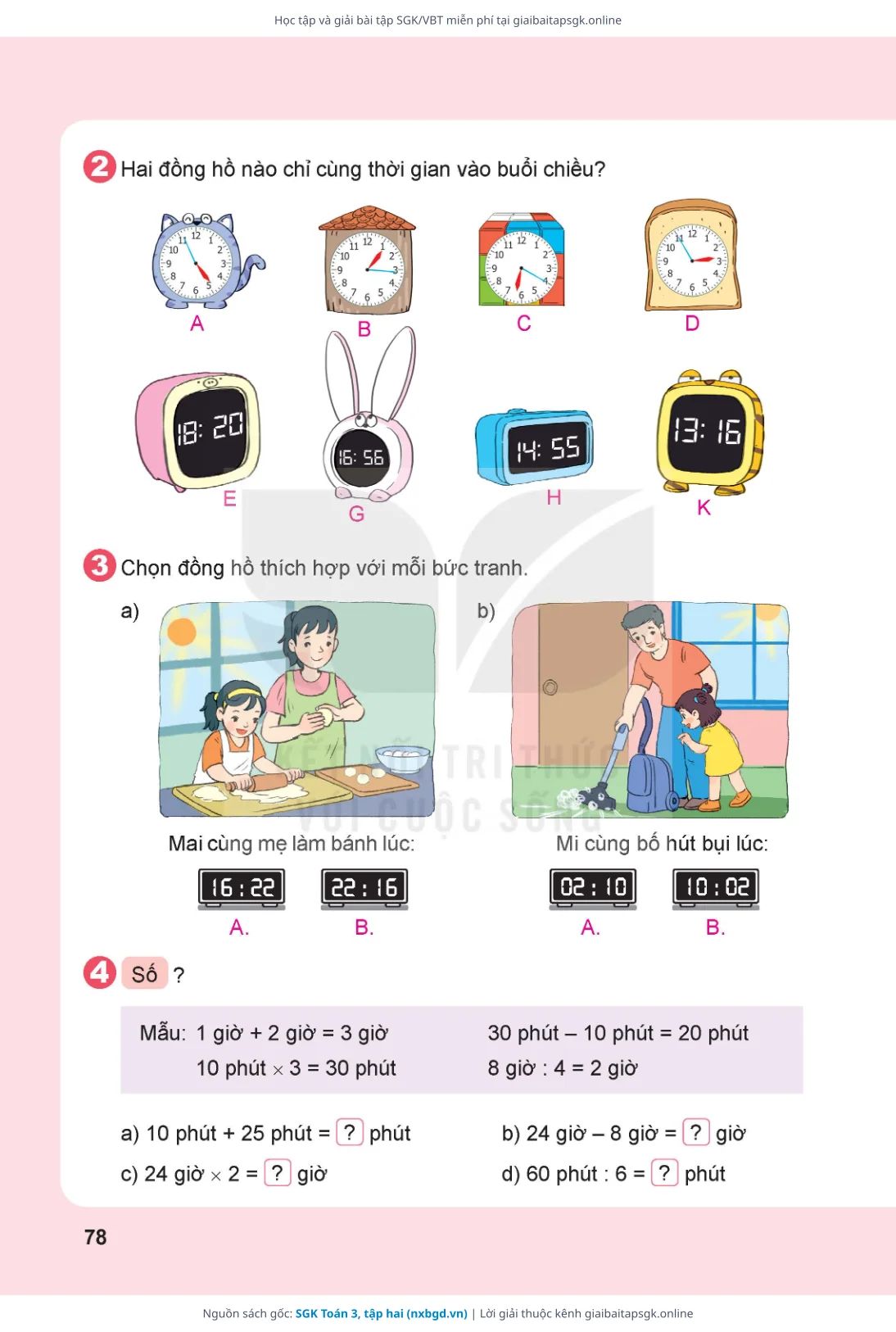 Trang 79 sách giáo khoa SGK Toán 3, tập hai thu nhỏ
