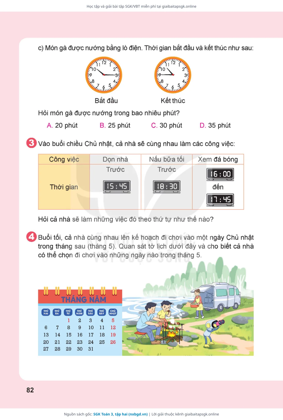 Trang 83 sách giáo khoa SGK Toán 3, tập hai thu nhỏ