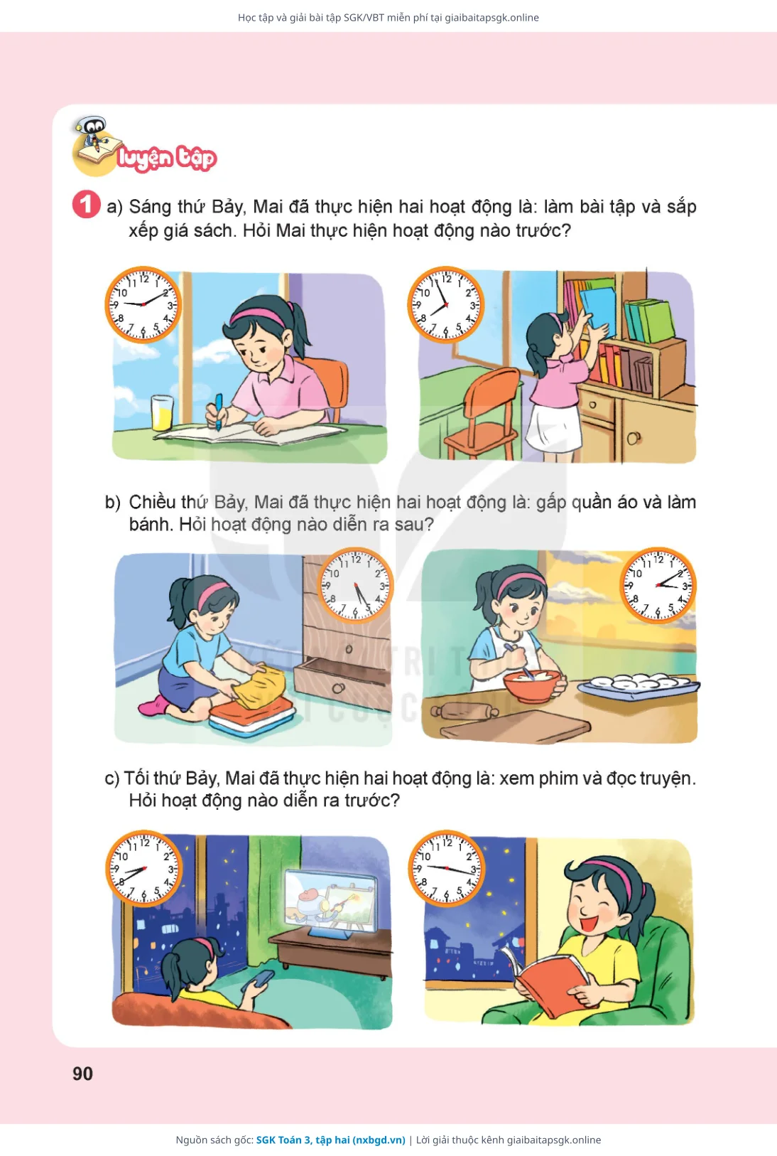 Trang 91 sách giáo khoa SGK Toán 3, tập hai thu nhỏ