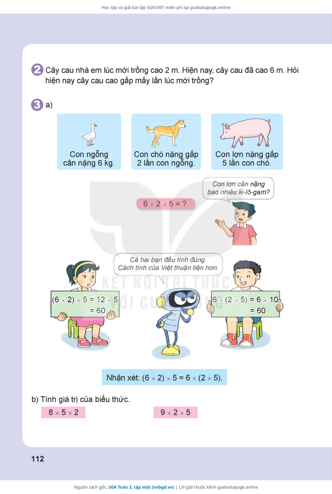 Trang 113 sách giáo khoa SGK Toán 3, tập một thu nhỏ