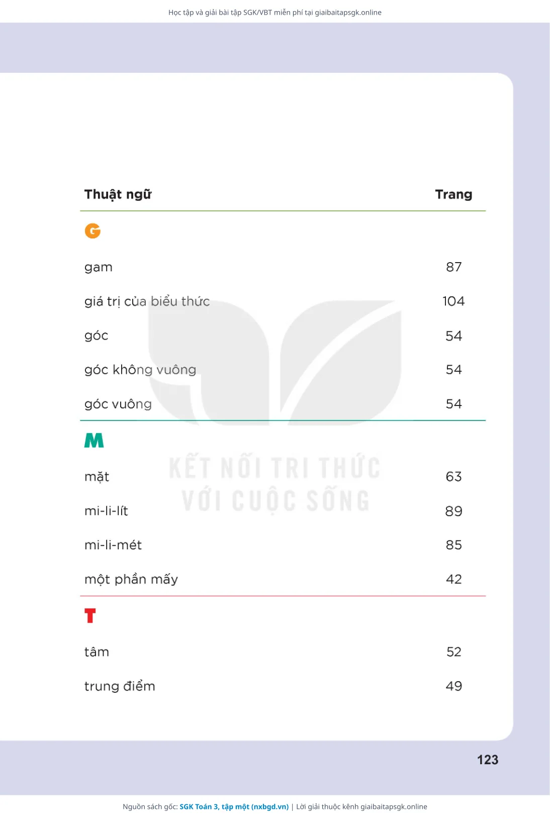 Trang 124 sách giáo khoa SGK Toán 3, tập một thu nhỏ