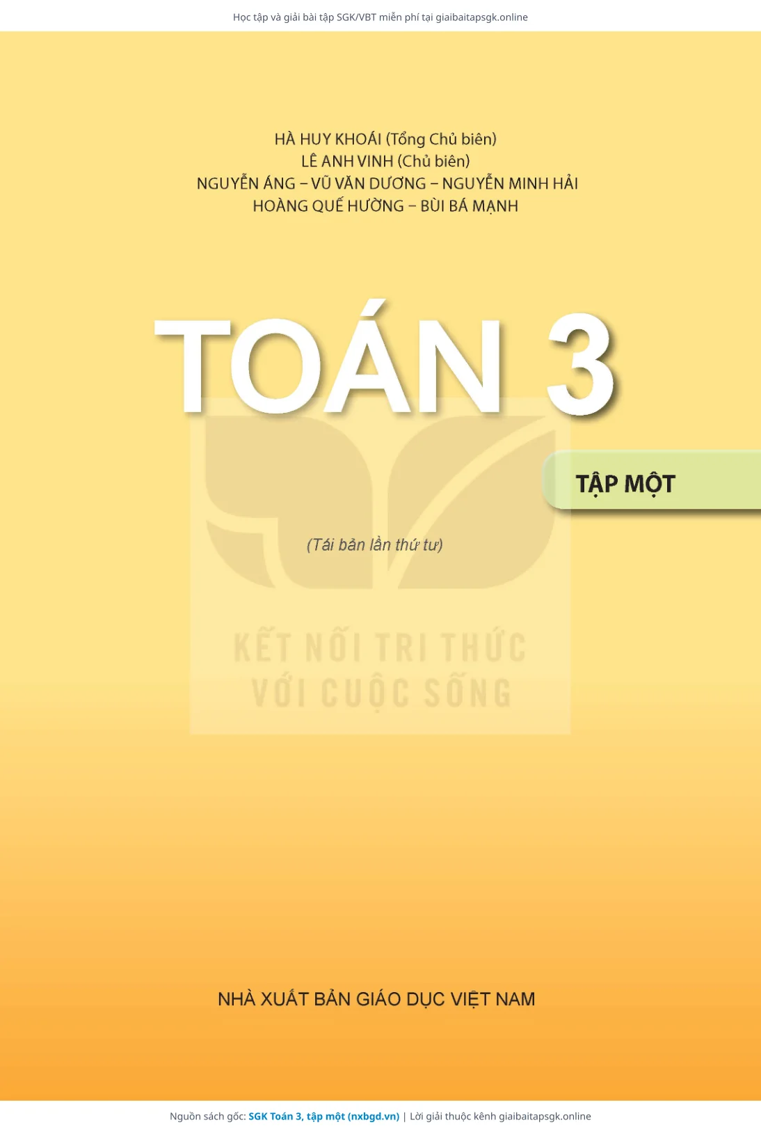 Trang 2 sách giáo khoa SGK Toán 3, tập một thu nhỏ