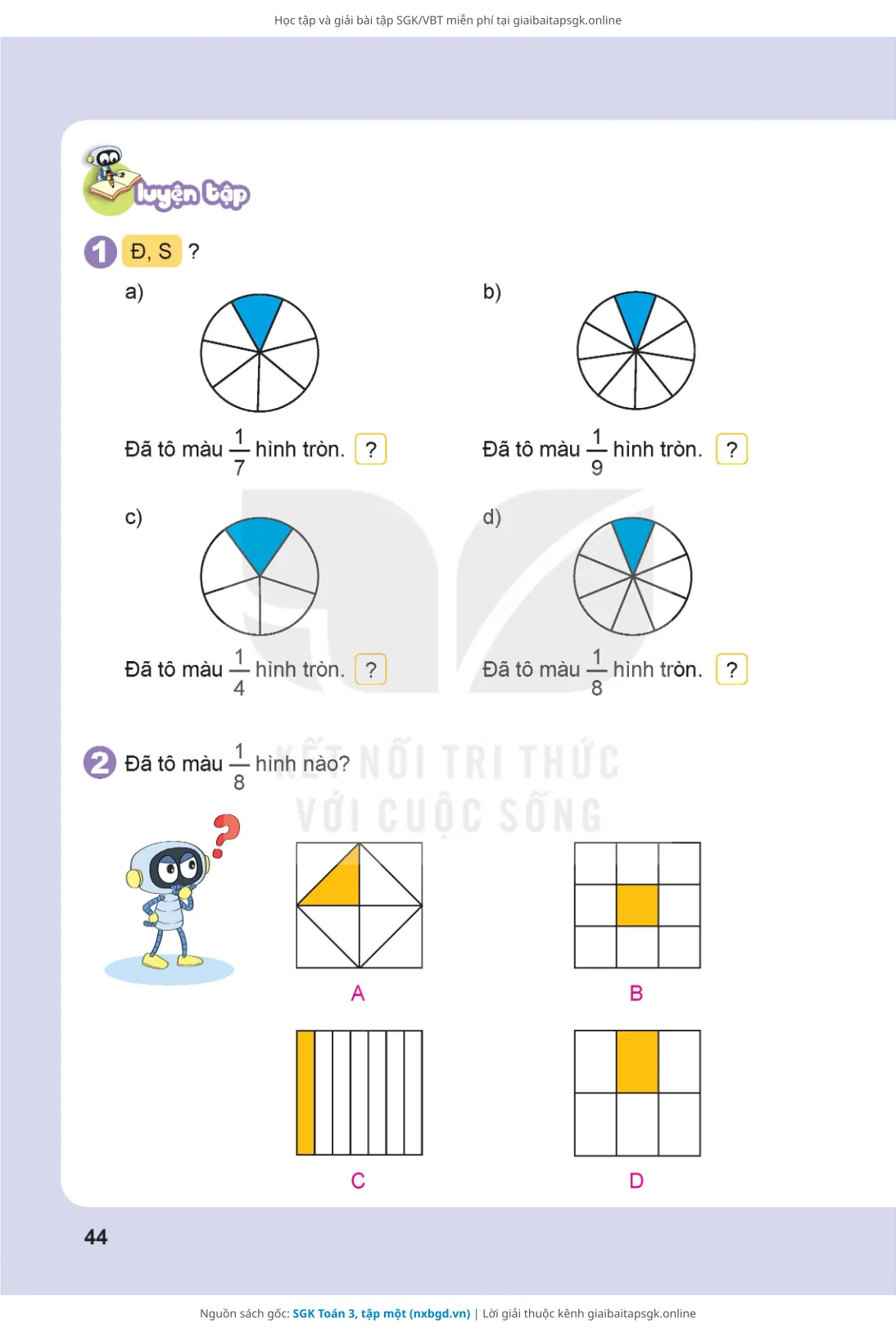 Trang 45 sách giáo khoa SGK Toán 3, tập một thu nhỏ