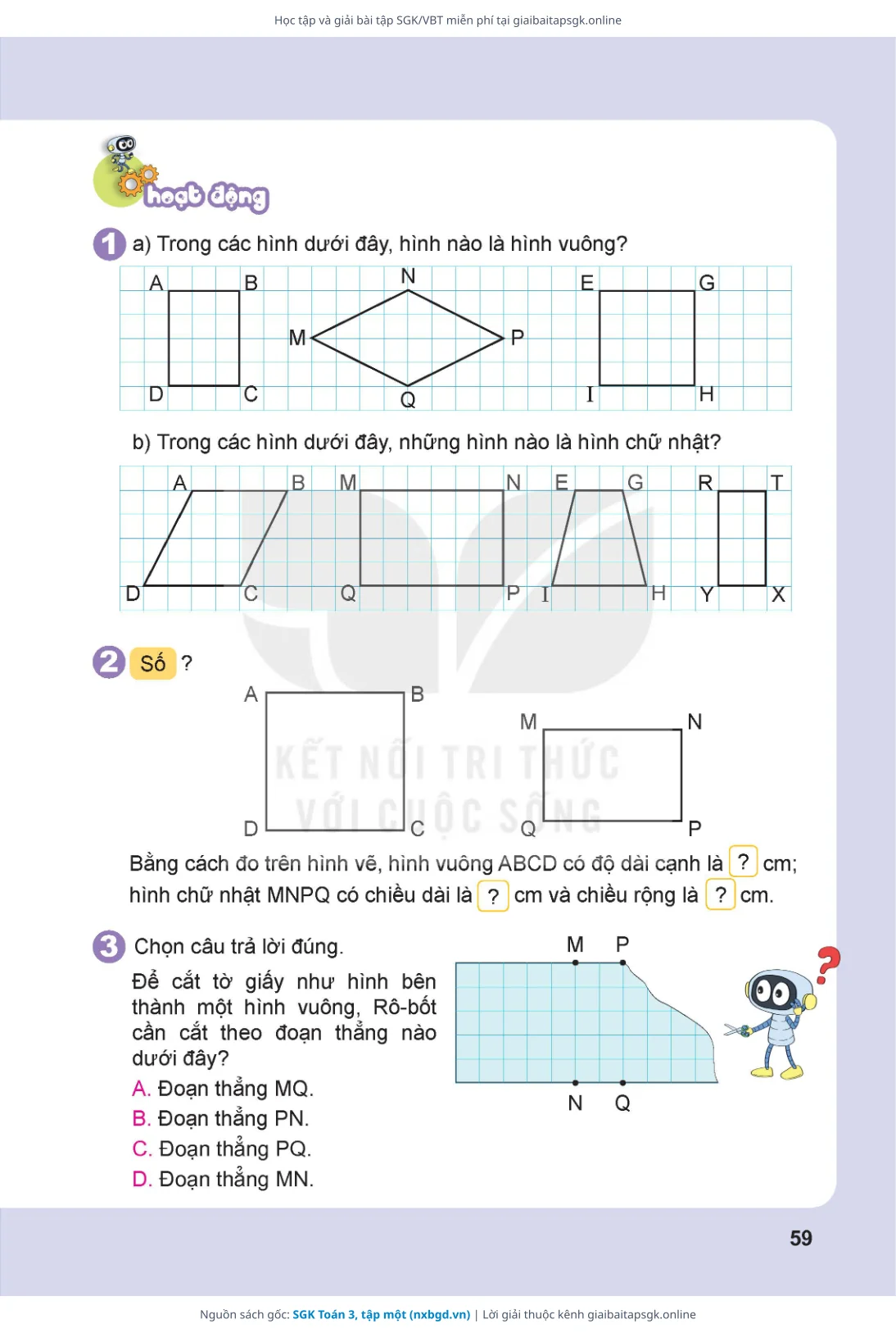 Trang 60 sách giáo khoa SGK Toán 3, tập một thu nhỏ