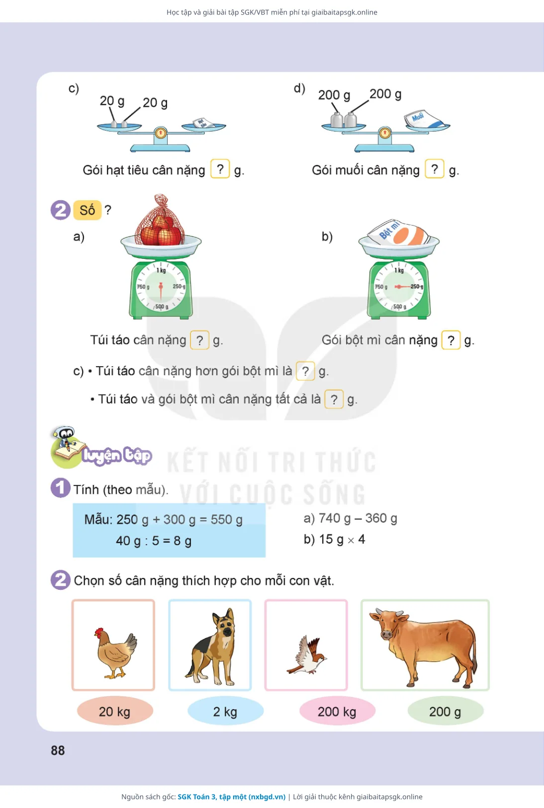 Trang 89 sách giáo khoa SGK Toán 3, tập một thu nhỏ