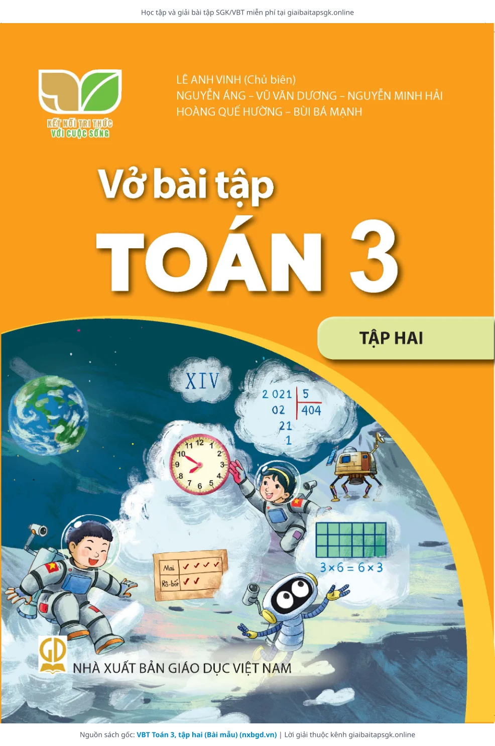 Trang 1 sách giáo khoa VBT Toán 3, tập hai (Bài mẫu) bản chuẩn