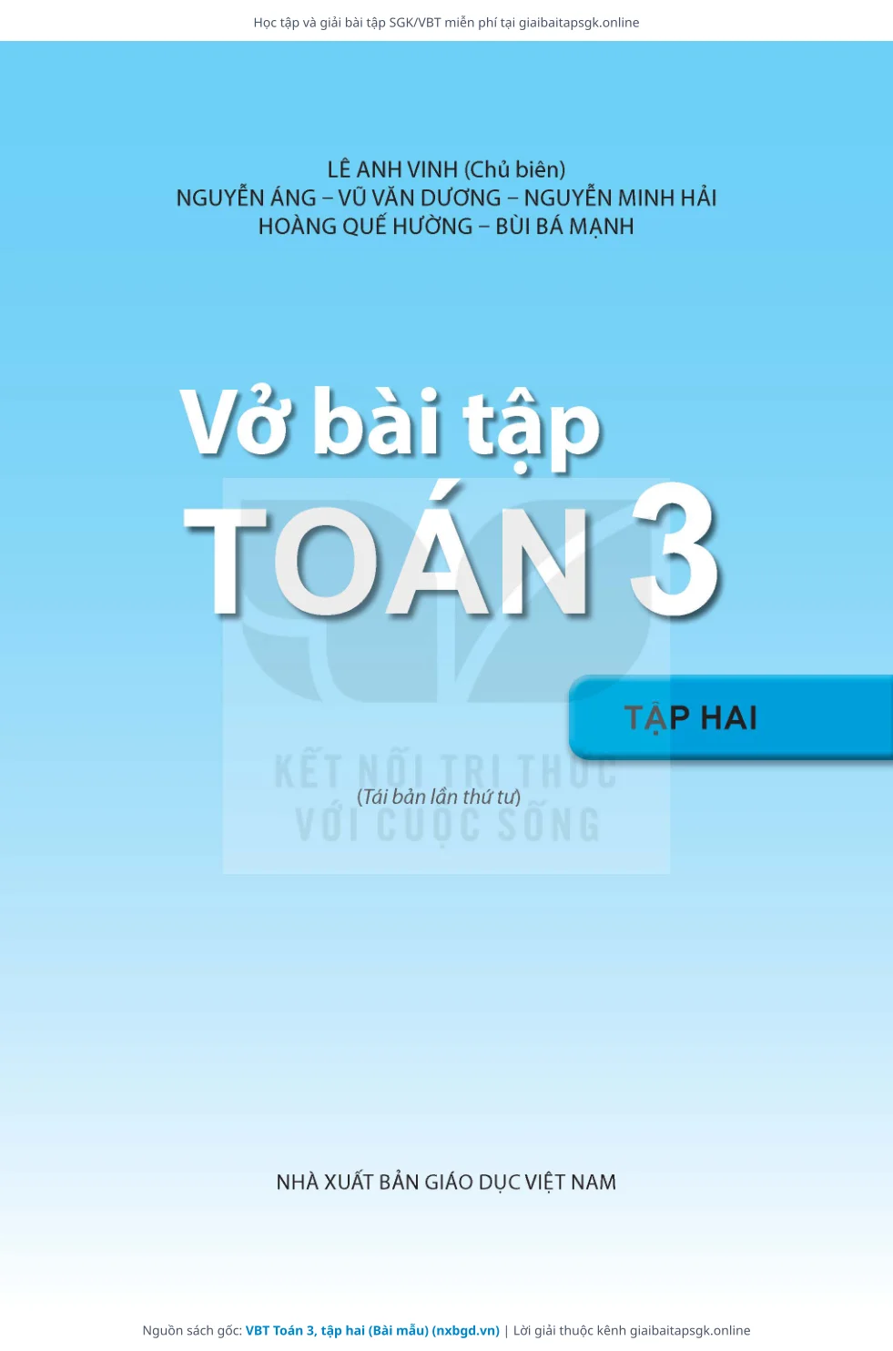 Trang 2 sách giáo khoa VBT Toán 3, tập hai (Bài mẫu) thu nhỏ