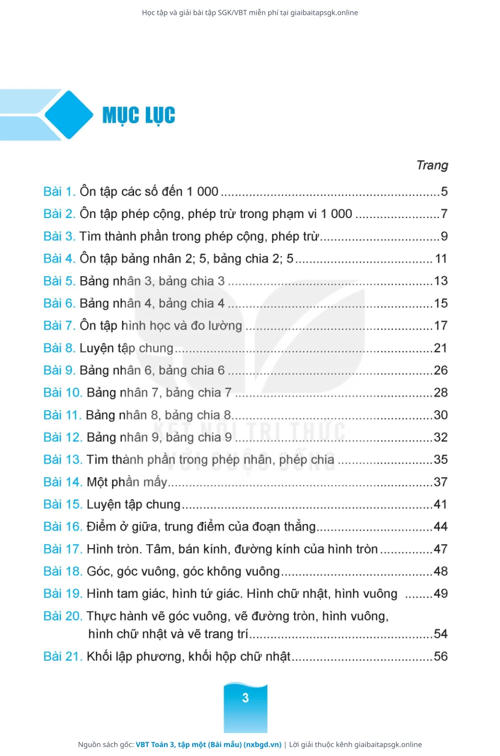 Trang 4 sách giáo khoa VBT Toán 3, tập một (Bài mẫu) thu nhỏ