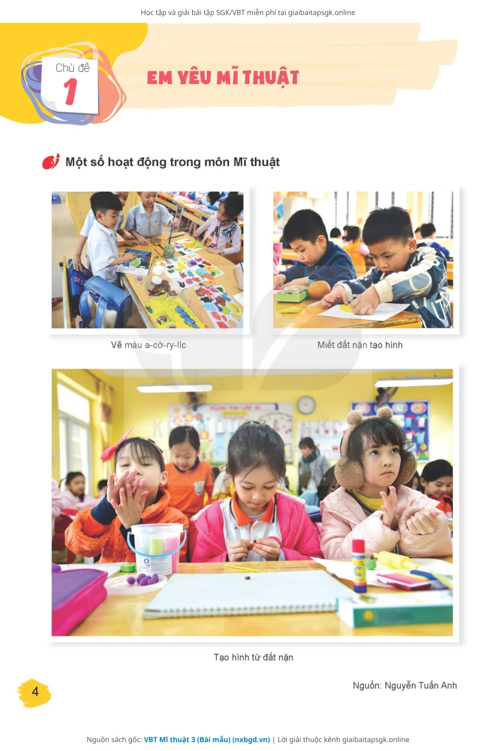 Trang 5 sách giáo khoa VBT Mĩ thuật 3 (Bài mẫu) thu nhỏ