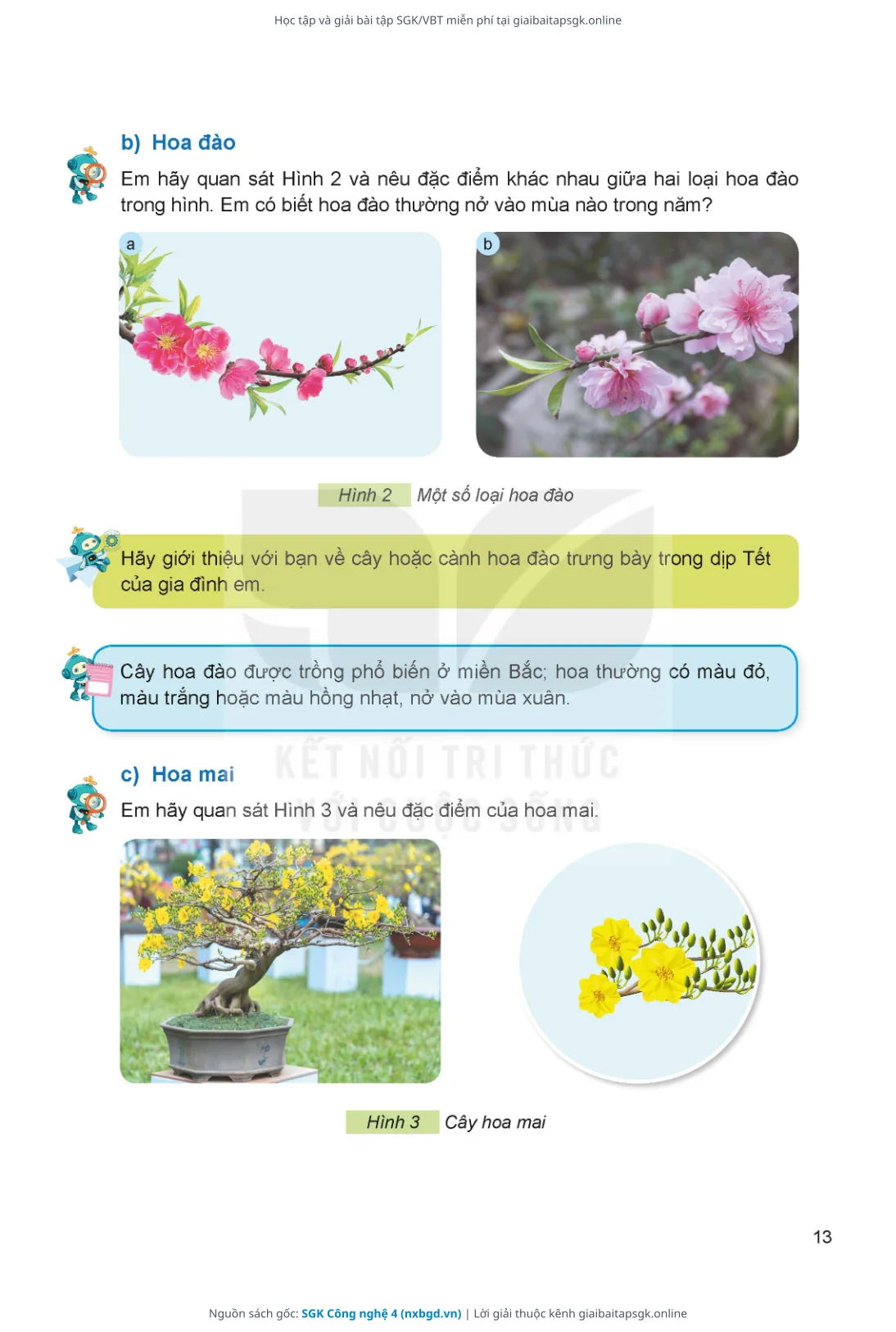 Trang 14 sách giáo khoa SGK Công nghệ 4 thu nhỏ