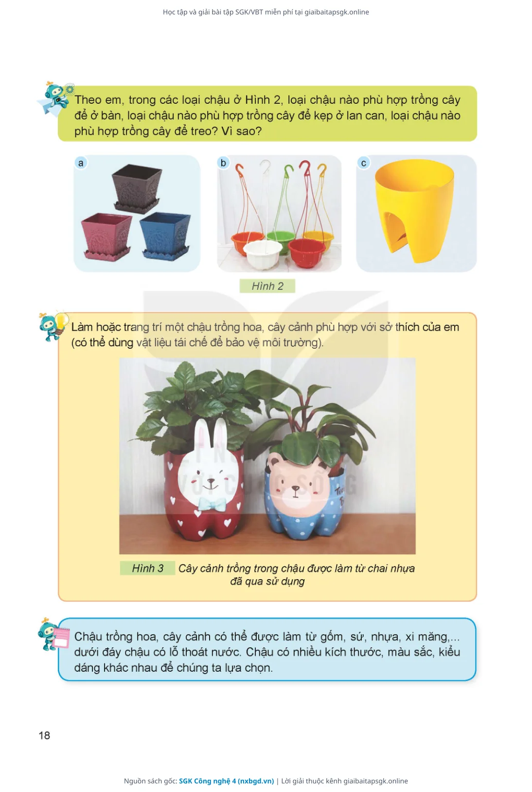 Trang 19 sách giáo khoa SGK Công nghệ 4 thu nhỏ