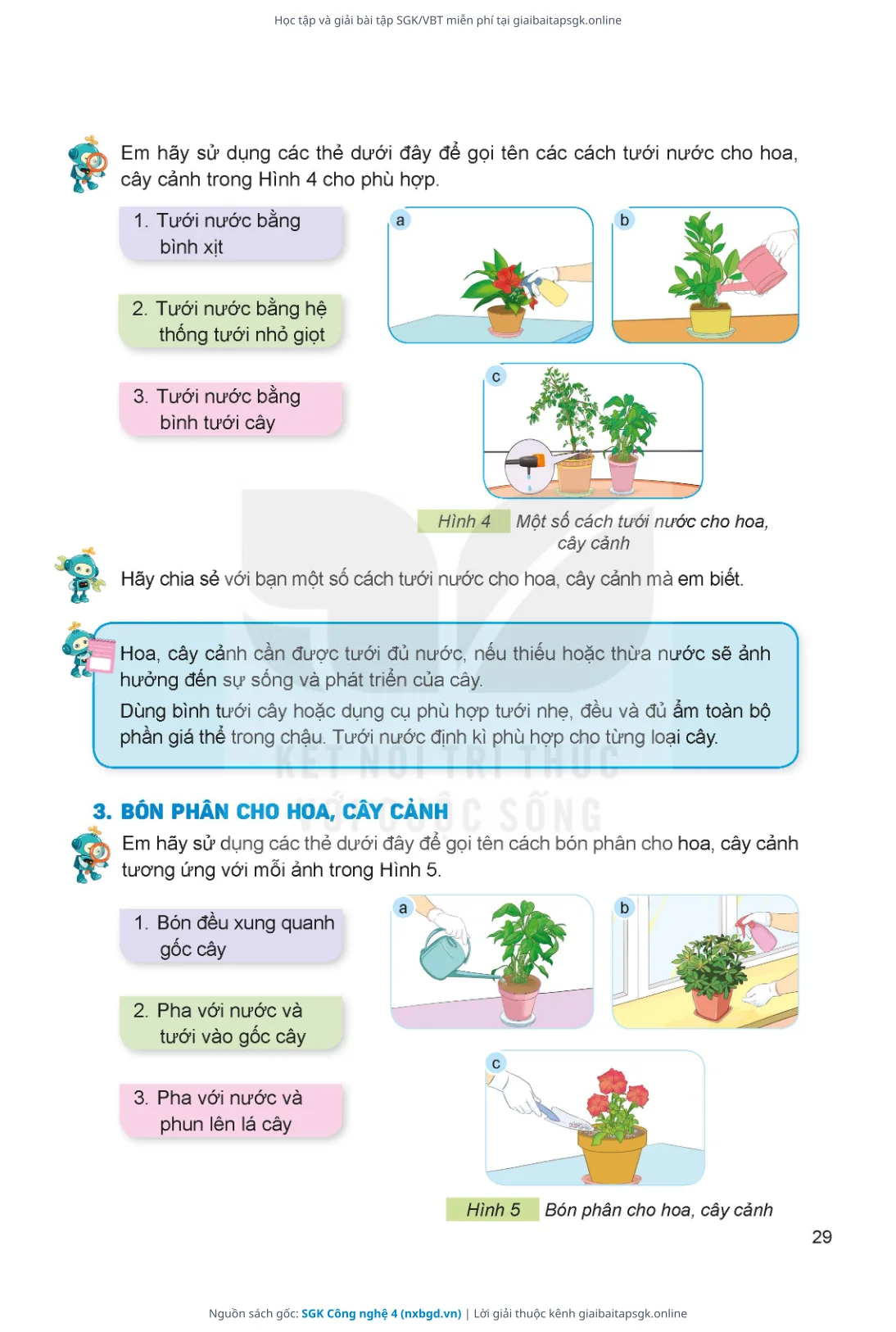 Trang 30 sách giáo khoa SGK Công nghệ 4 thu nhỏ