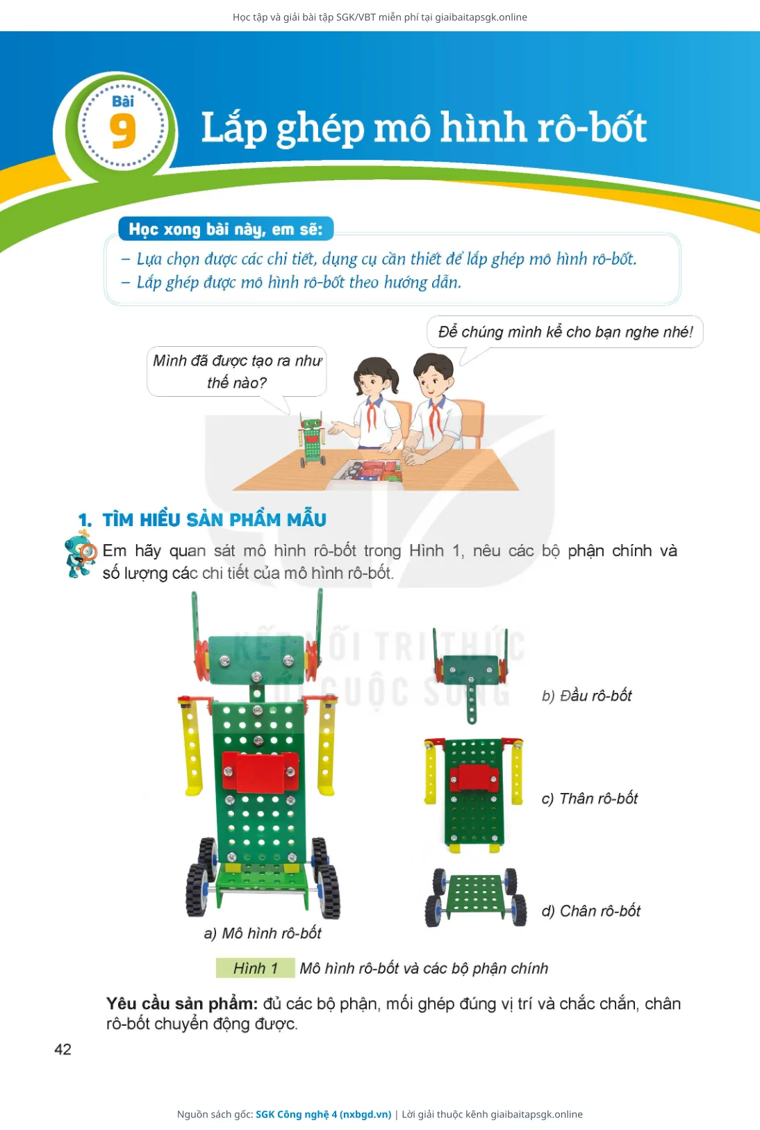 Trang 43 sách giáo khoa SGK Công nghệ 4 thu nhỏ