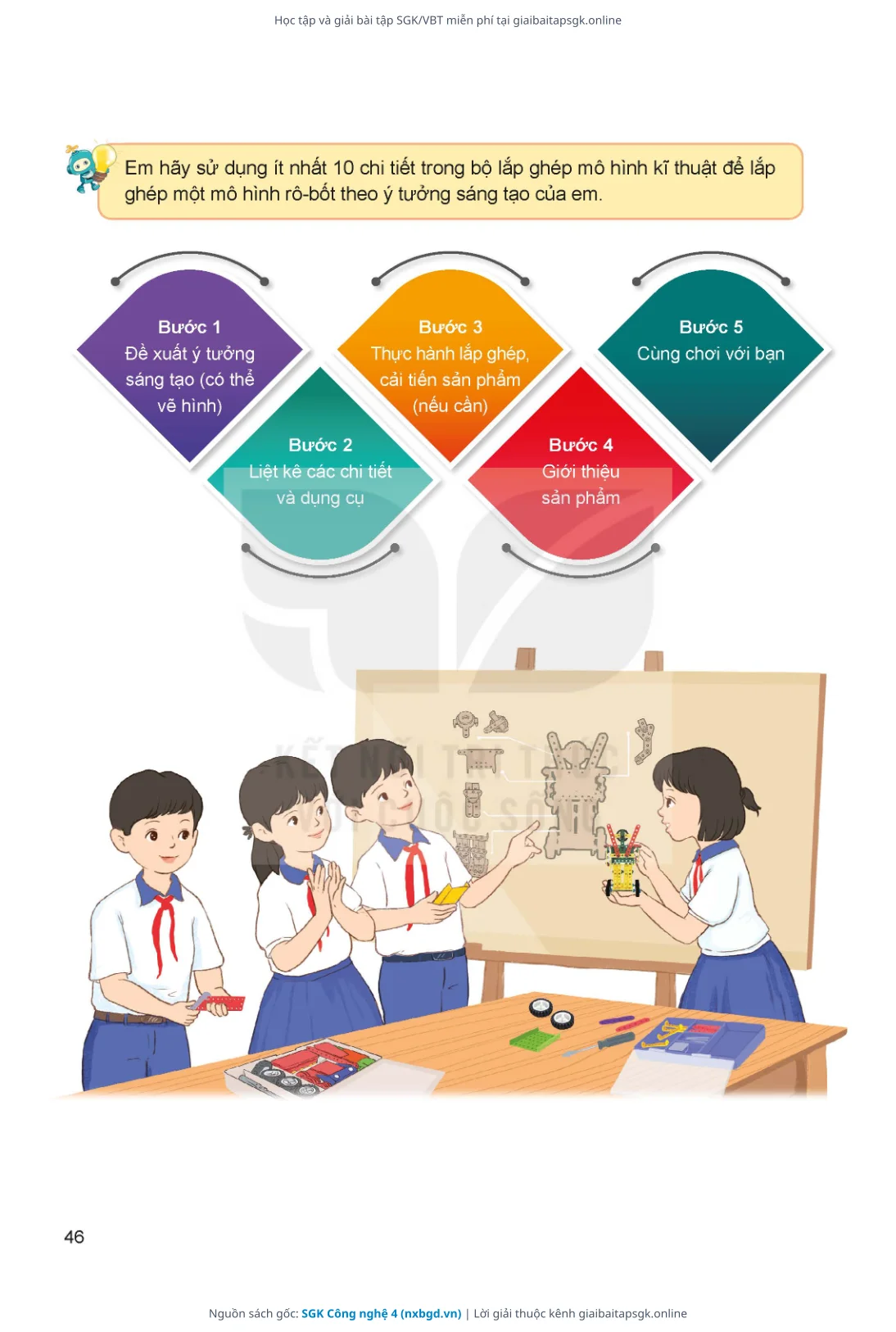 Trang 47 sách giáo khoa SGK Công nghệ 4 thu nhỏ