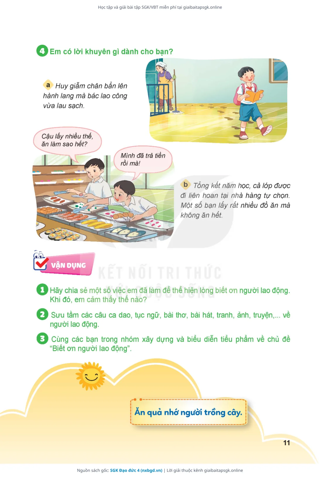 Trang 12 sách giáo khoa SGK Đạo đức 4 thu nhỏ