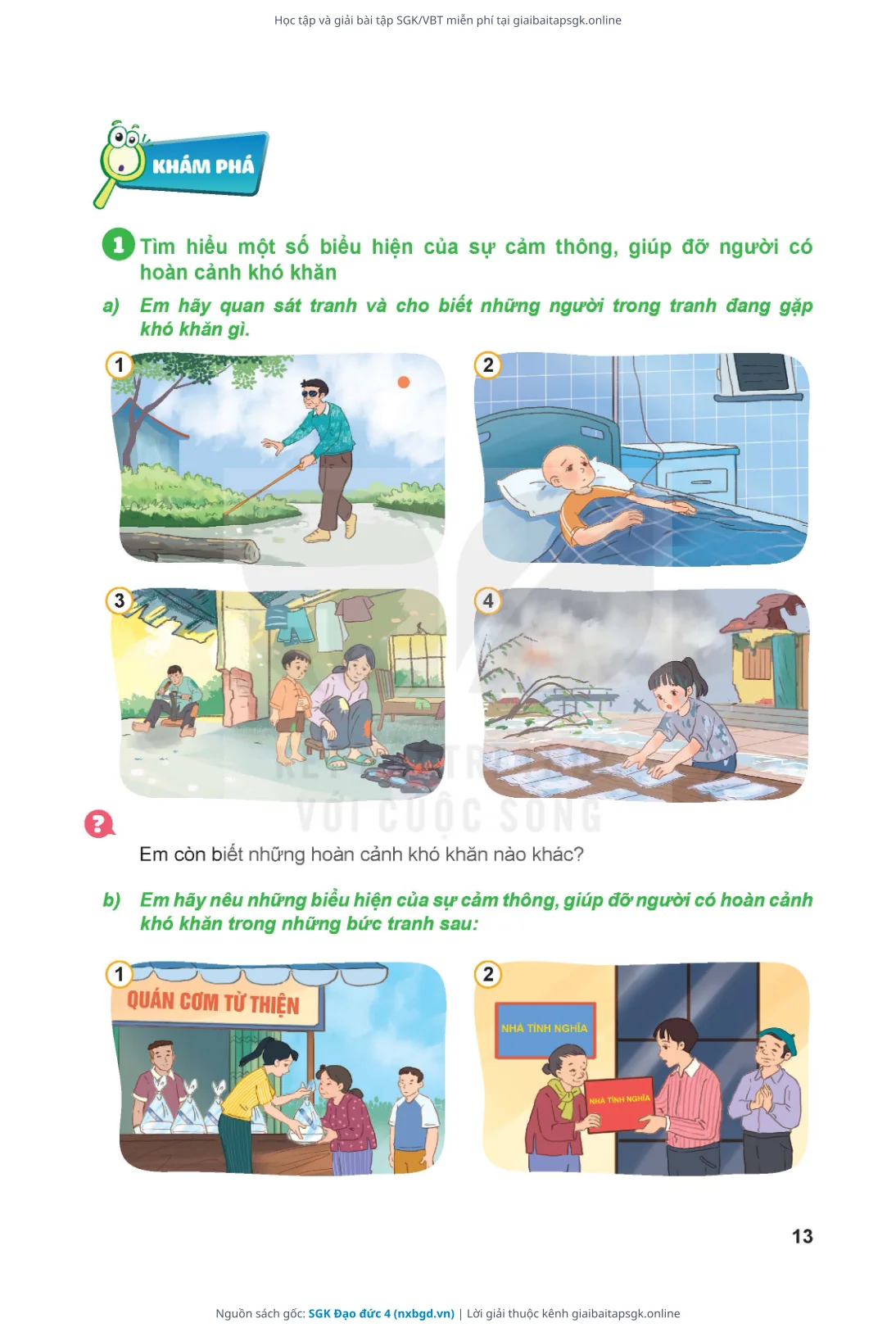 Trang 14 sách giáo khoa SGK Đạo đức 4 thu nhỏ