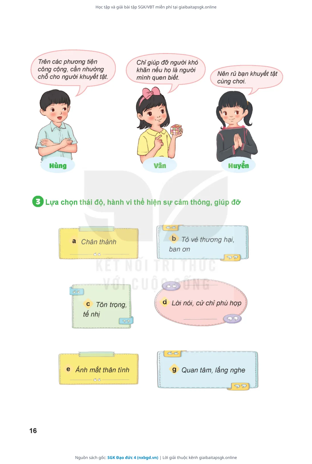 Trang 17 sách giáo khoa SGK Đạo đức 4 thu nhỏ