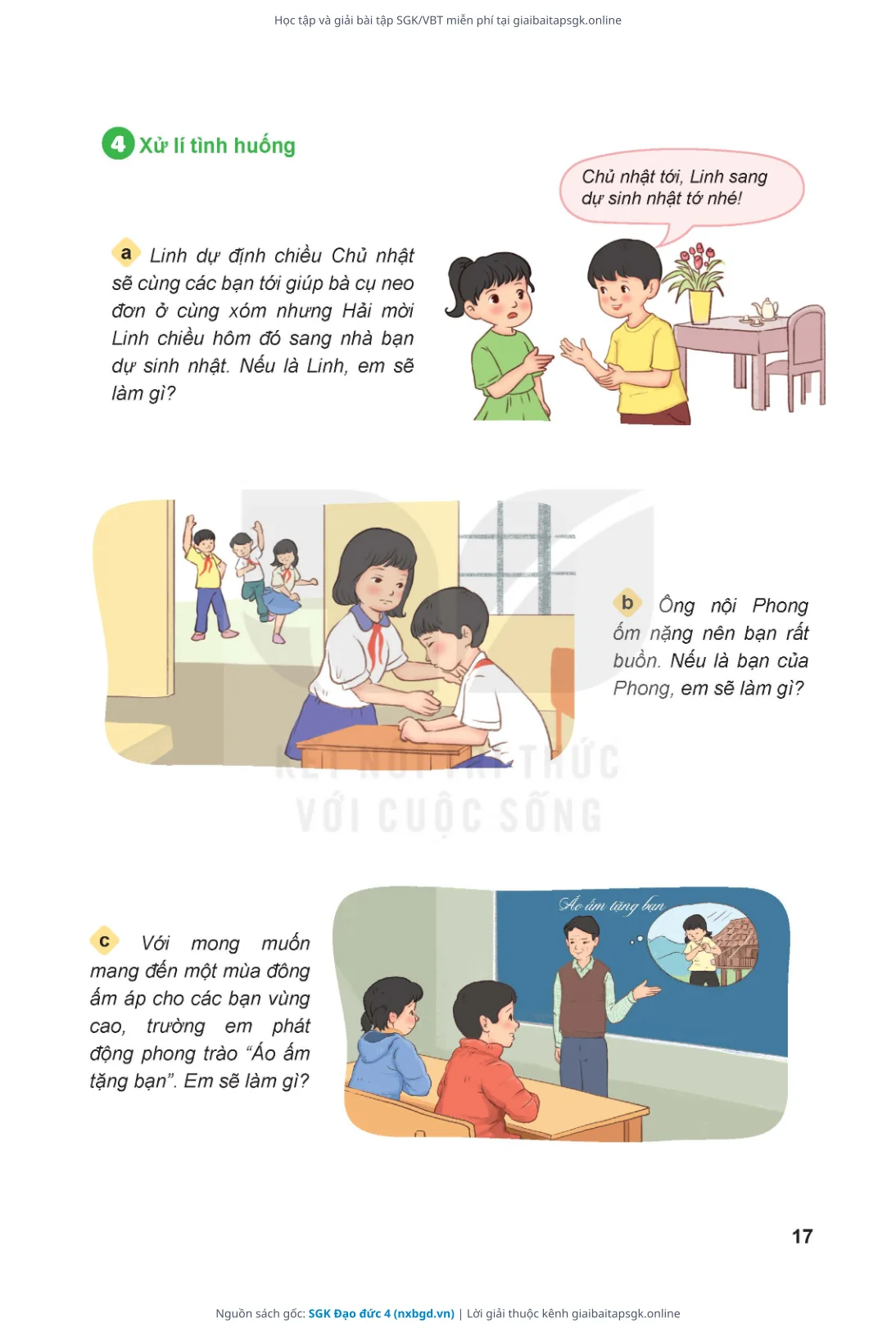 Trang 18 sách giáo khoa SGK Đạo đức 4 thu nhỏ