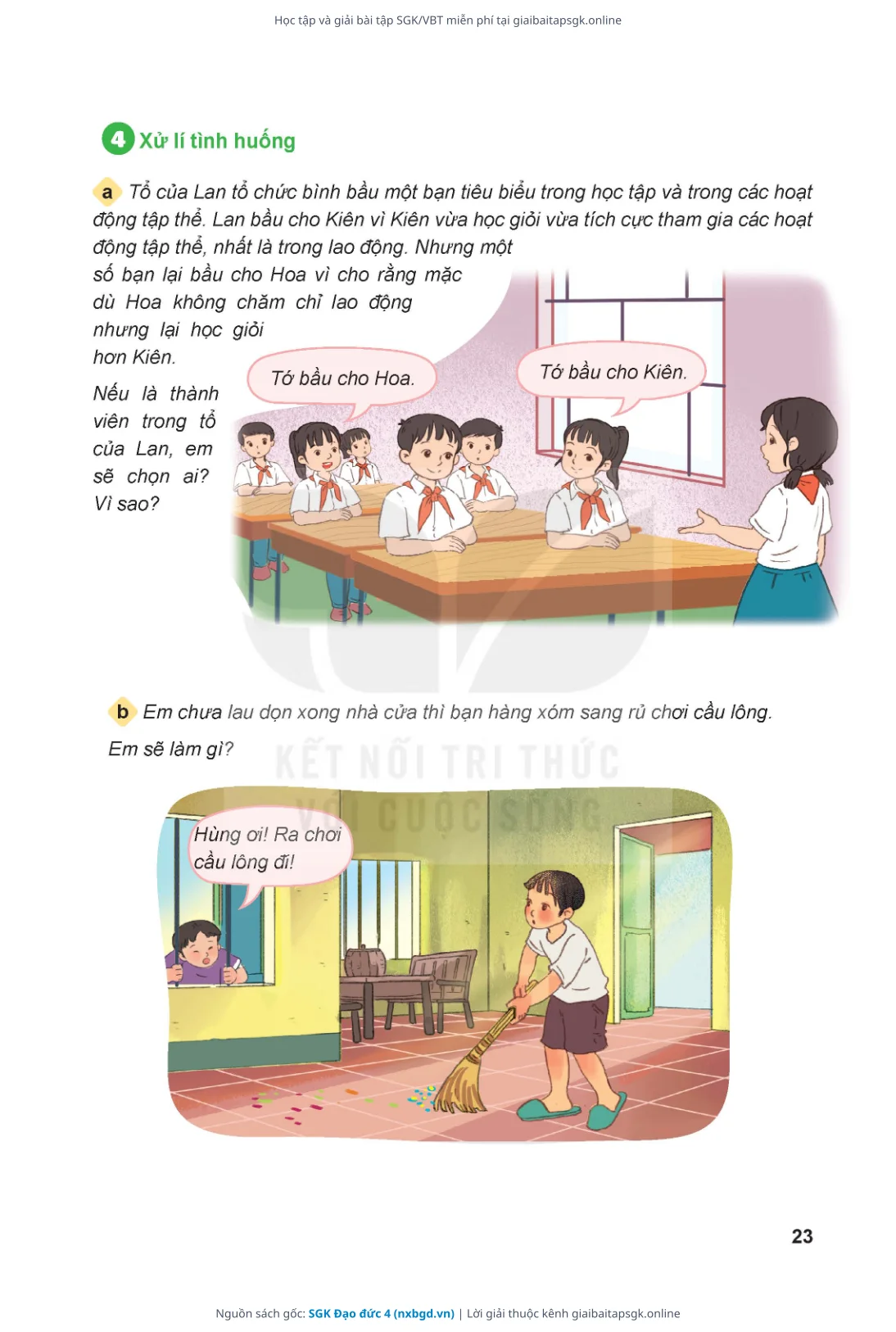 Trang 24 sách giáo khoa SGK Đạo đức 4 thu nhỏ
