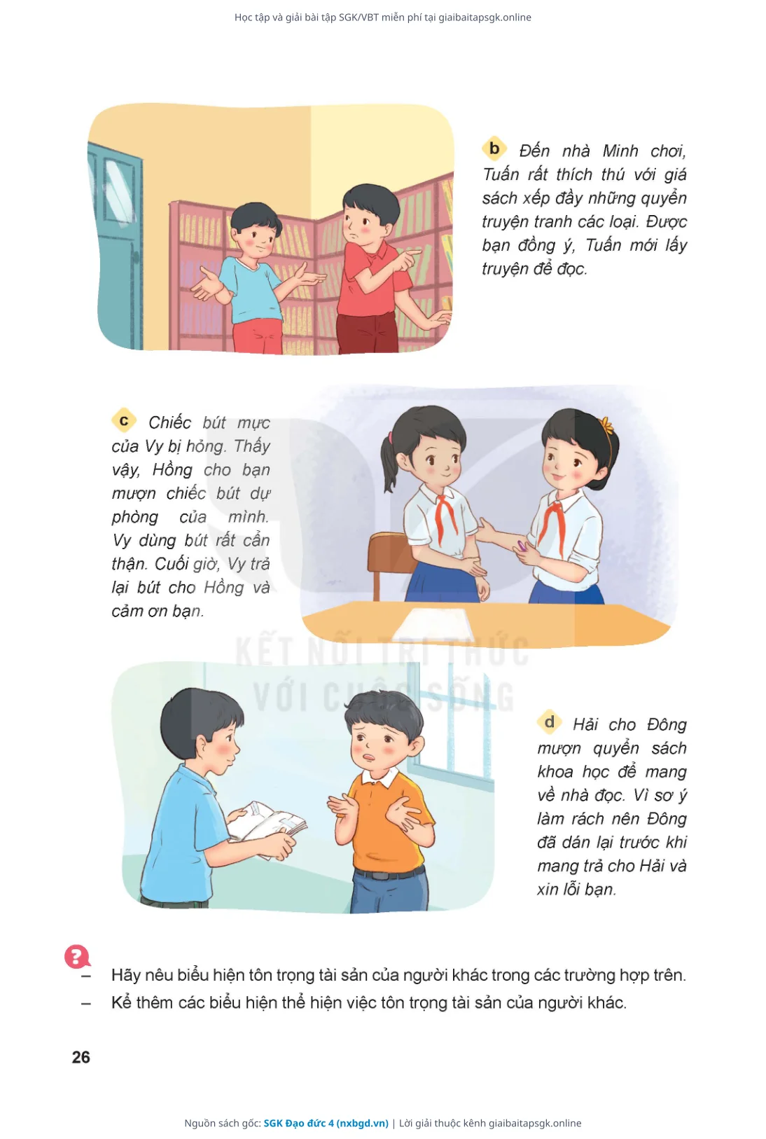 Trang 27 sách giáo khoa SGK Đạo đức 4 thu nhỏ