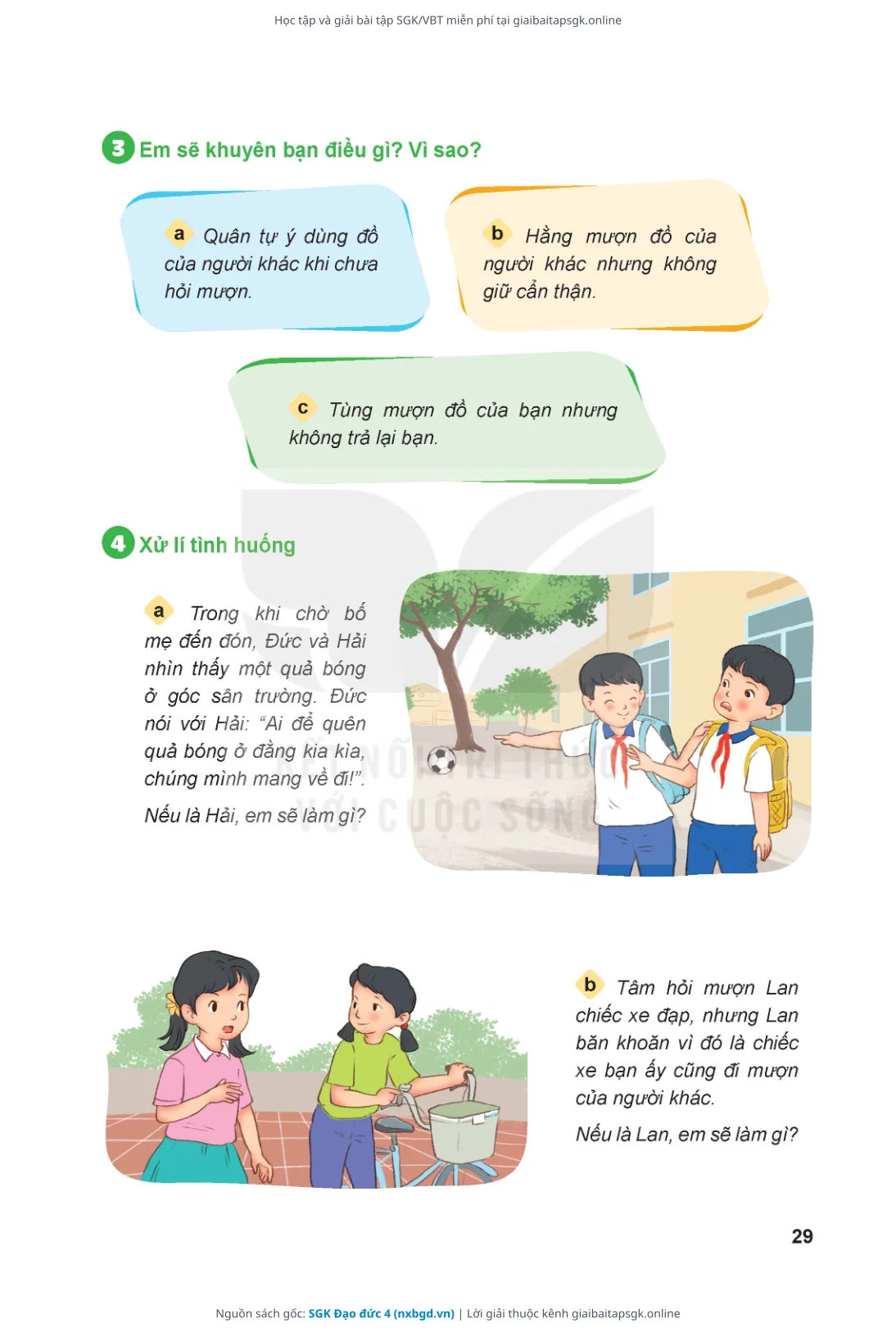 Trang 30 sách giáo khoa SGK Đạo đức 4 thu nhỏ