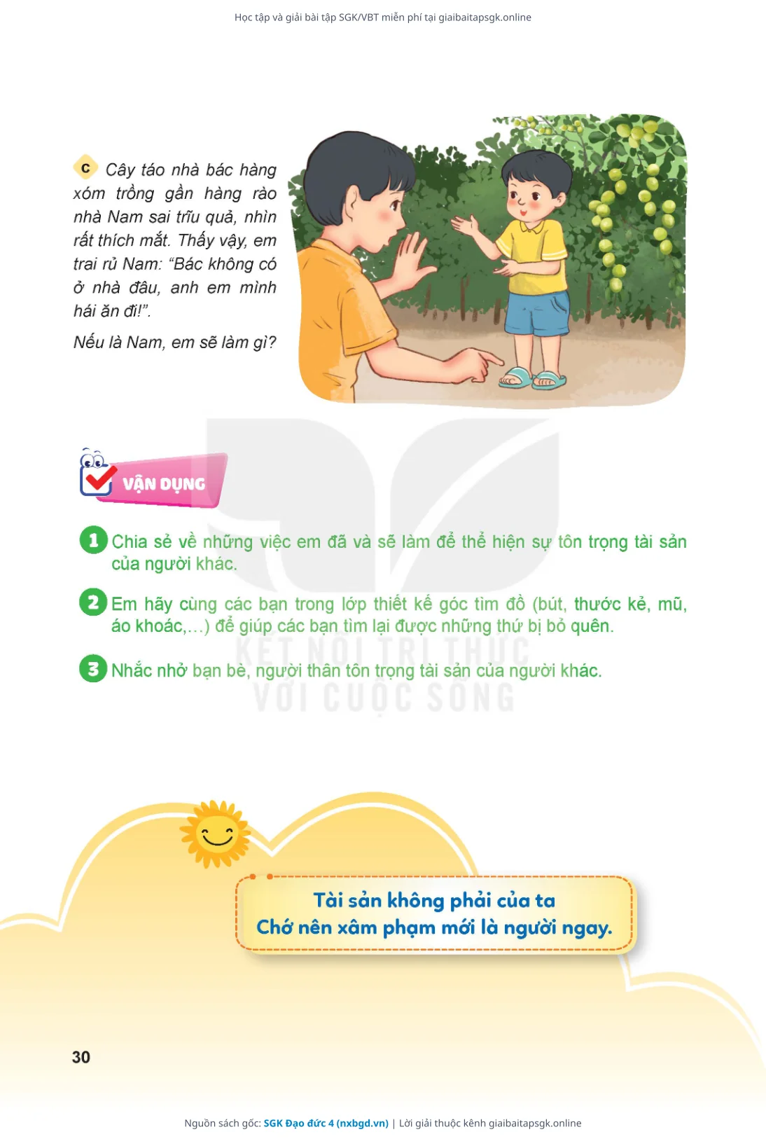 Trang 31 sách giáo khoa SGK Đạo đức 4 thu nhỏ