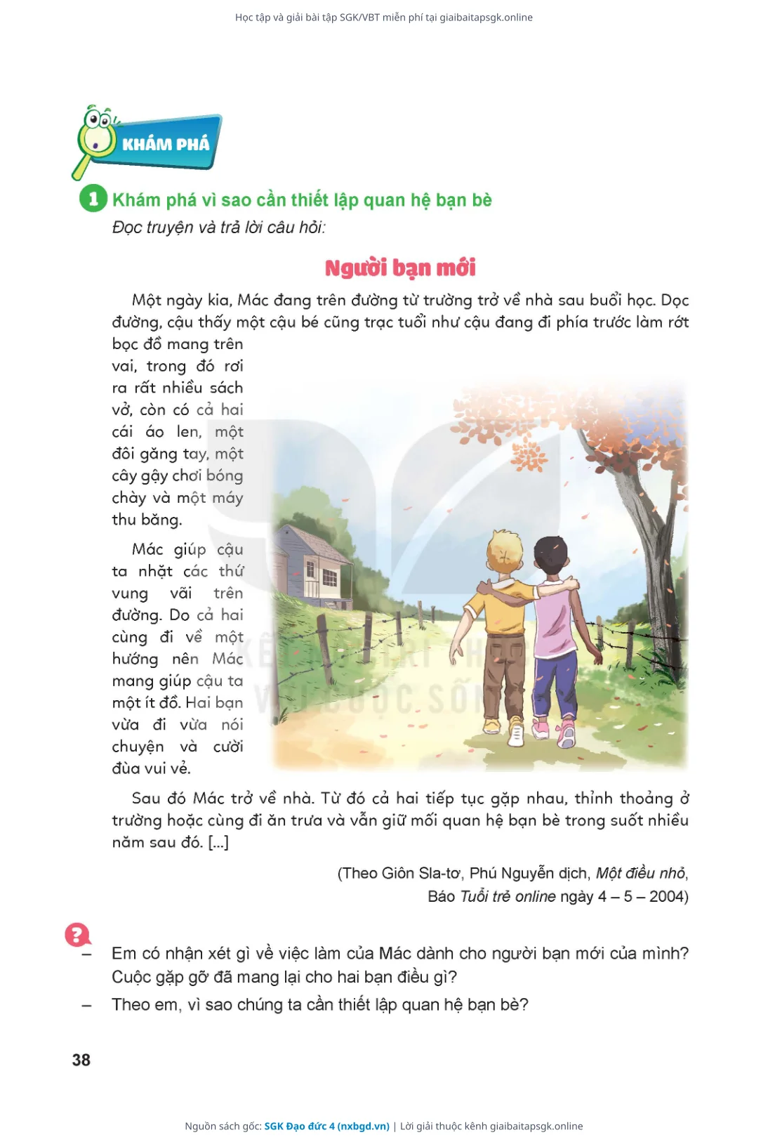 Trang 39 sách giáo khoa SGK Đạo đức 4 thu nhỏ