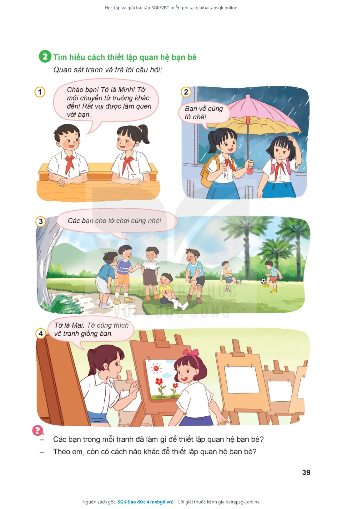 Trang 40 sách giáo khoa SGK Đạo đức 4 thu nhỏ