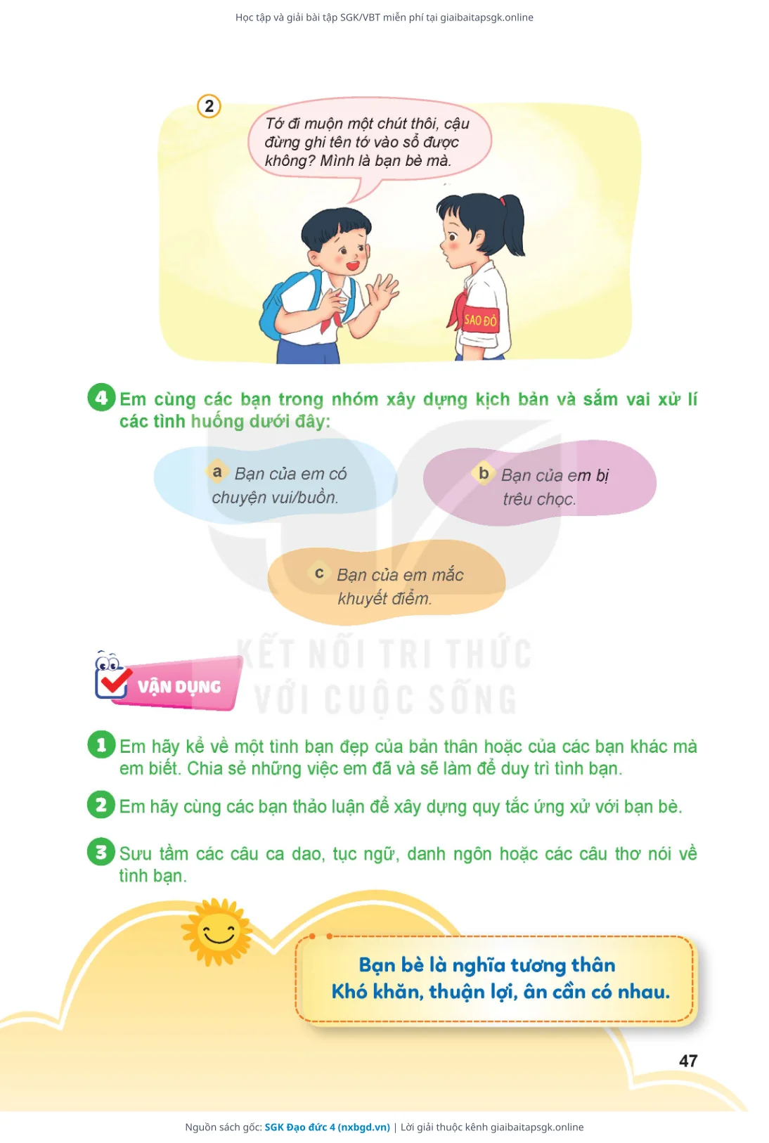 Trang 48 sách giáo khoa SGK Đạo đức 4 thu nhỏ