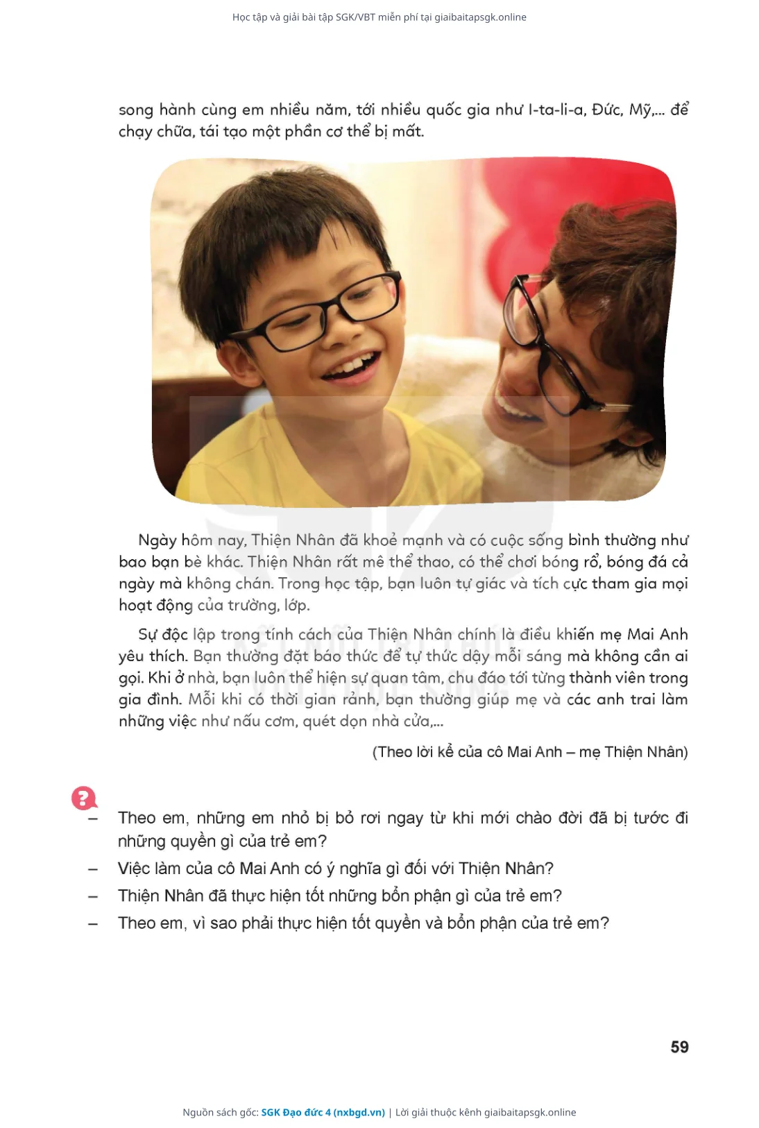 Trang 60 sách giáo khoa SGK Đạo đức 4 thu nhỏ