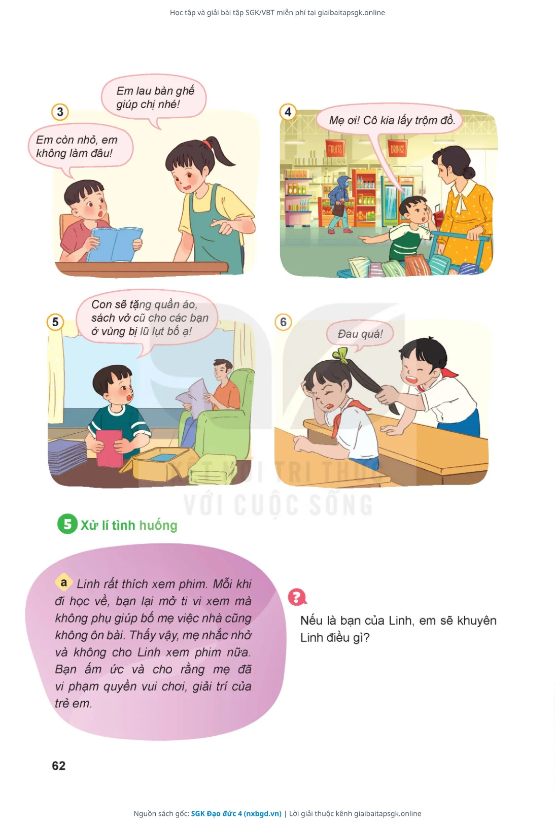 Trang 63 sách giáo khoa SGK Đạo đức 4 thu nhỏ