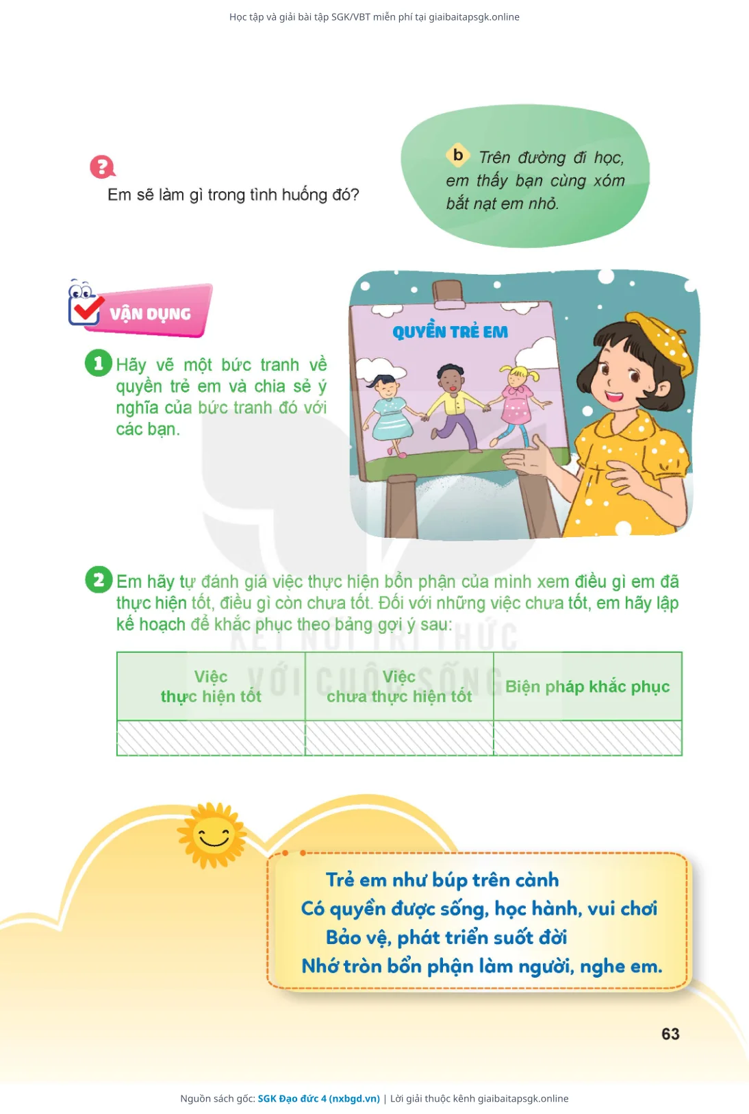 Trang 64 sách giáo khoa SGK Đạo đức 4 thu nhỏ