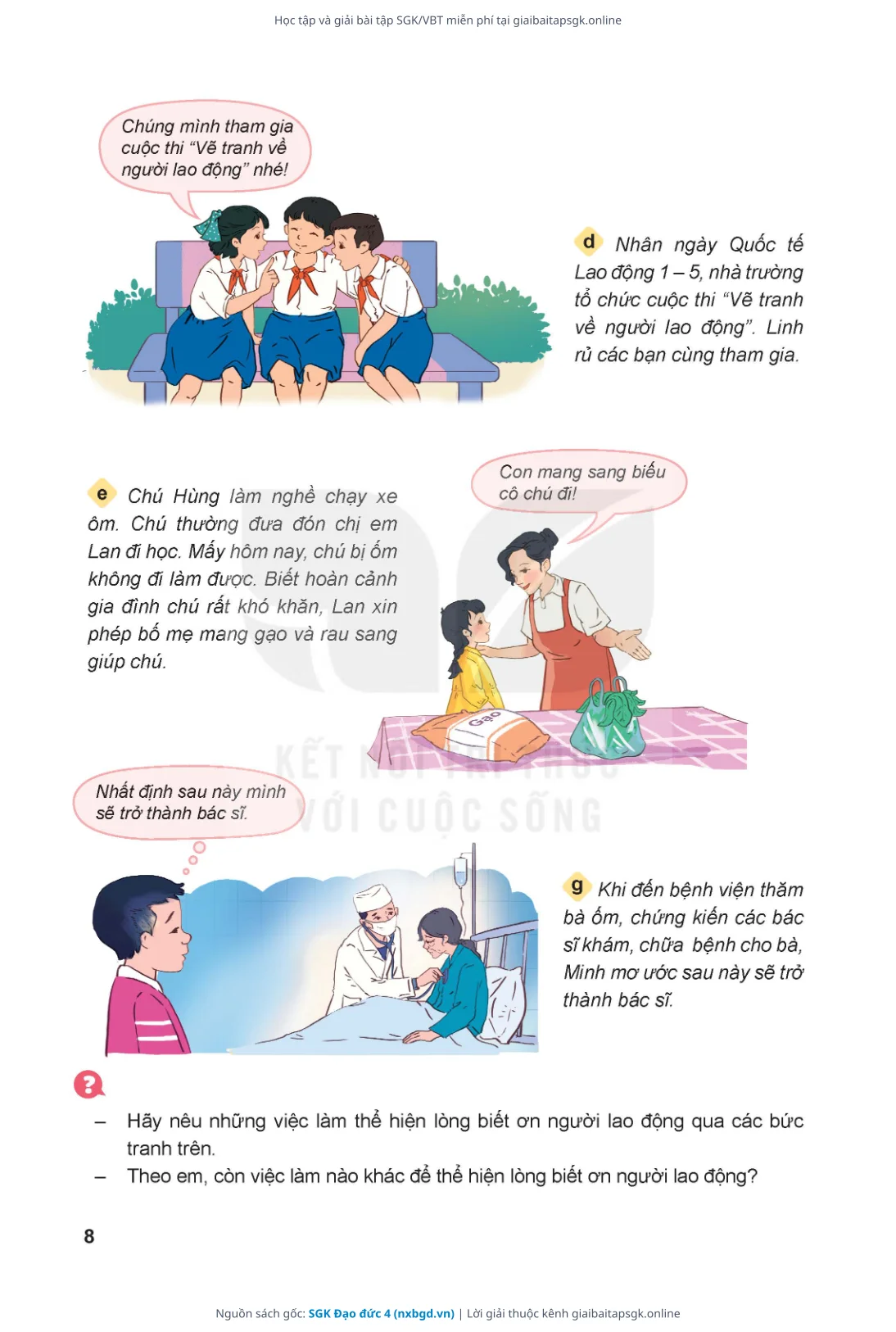 Trang 9 sách giáo khoa SGK Đạo đức 4 thu nhỏ