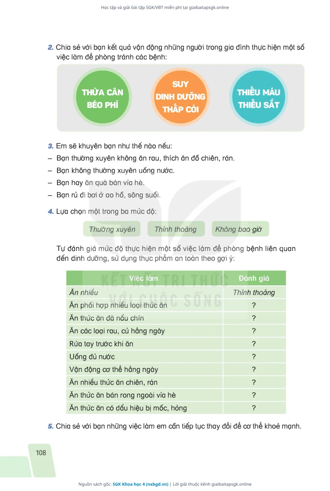 Trang 105 sách giáo khoa SGK Khoa học 4 thu nhỏ