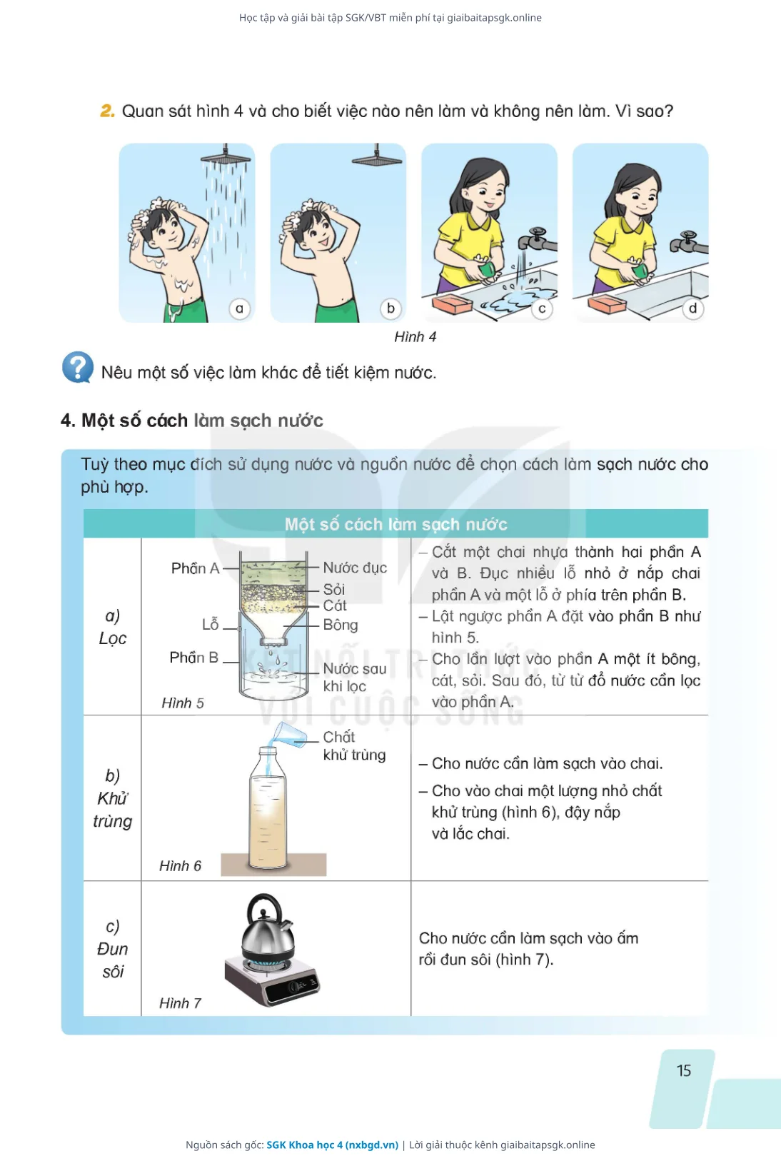 Trang 12 sách giáo khoa SGK Khoa học 4 thu nhỏ