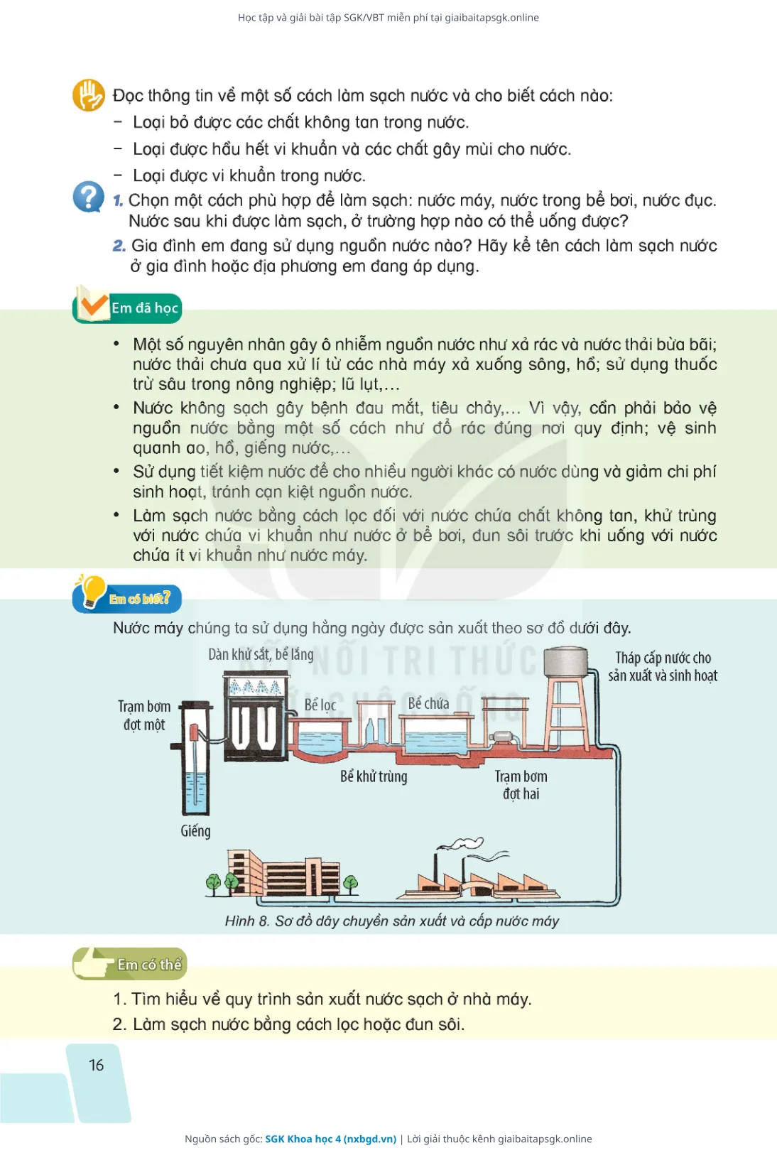 Trang 13 sách giáo khoa SGK Khoa học 4 bản chuẩn