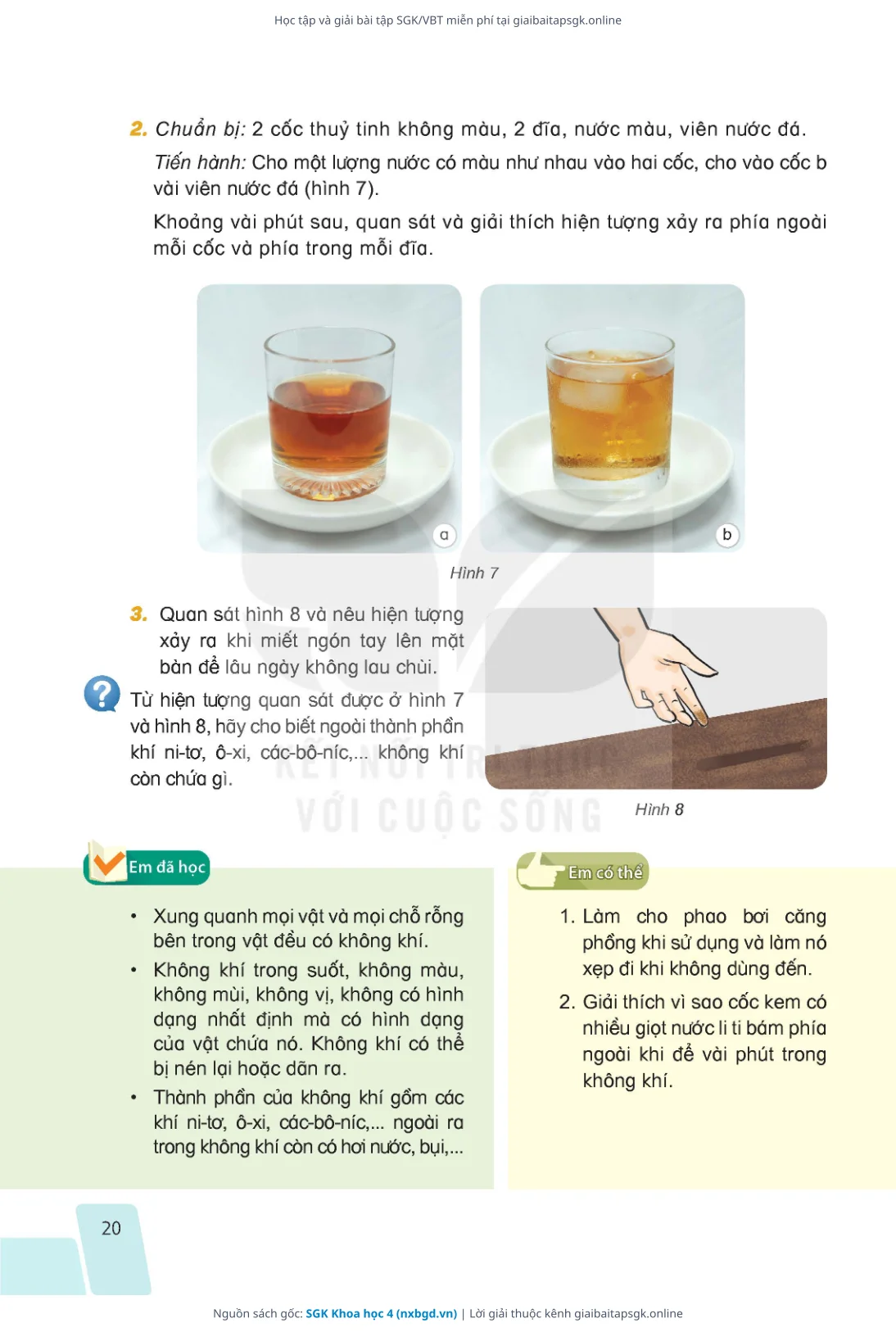 Trang 17 sách giáo khoa SGK Khoa học 4 bản chuẩn