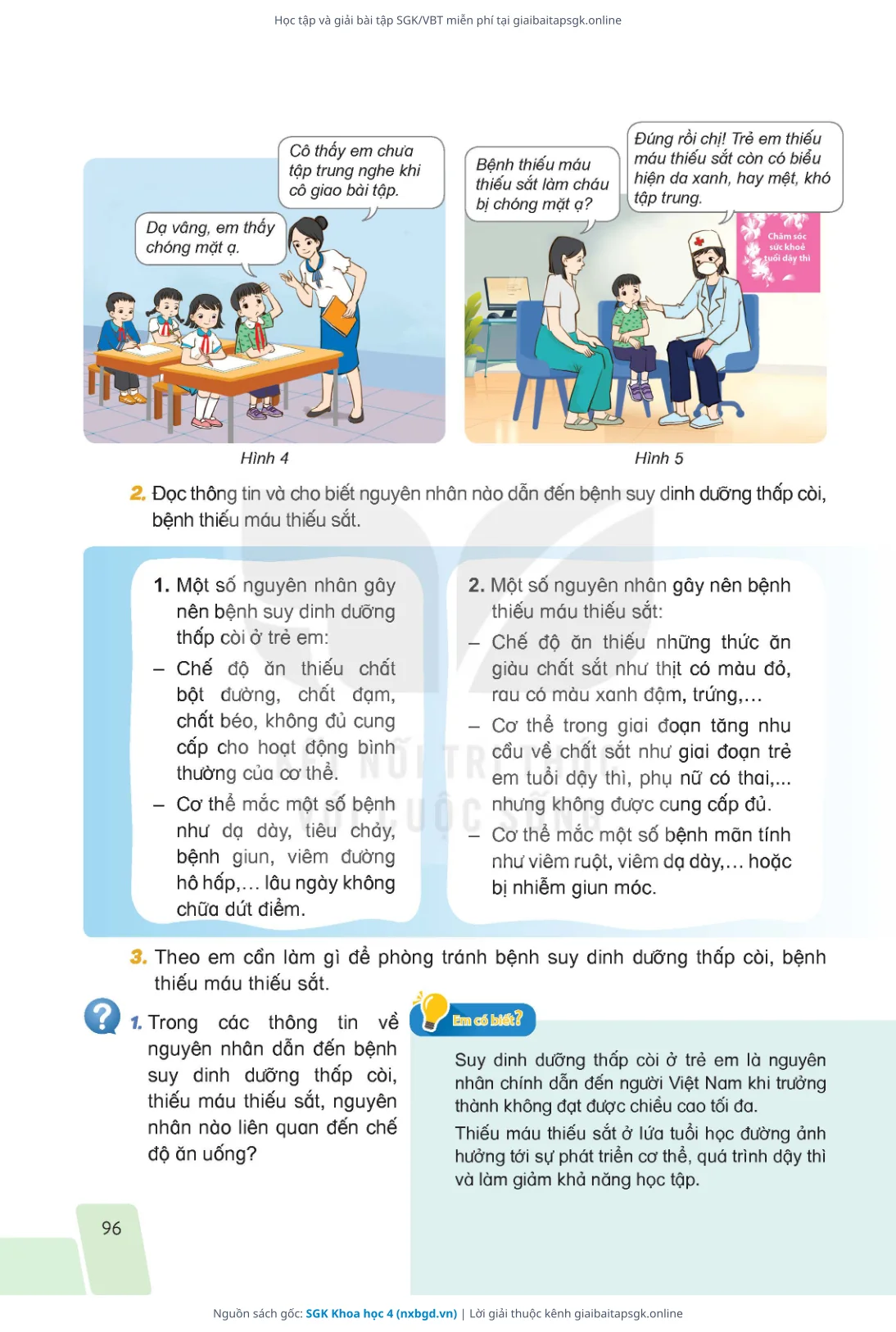 Trang 93 sách giáo khoa SGK Khoa học 4 thu nhỏ