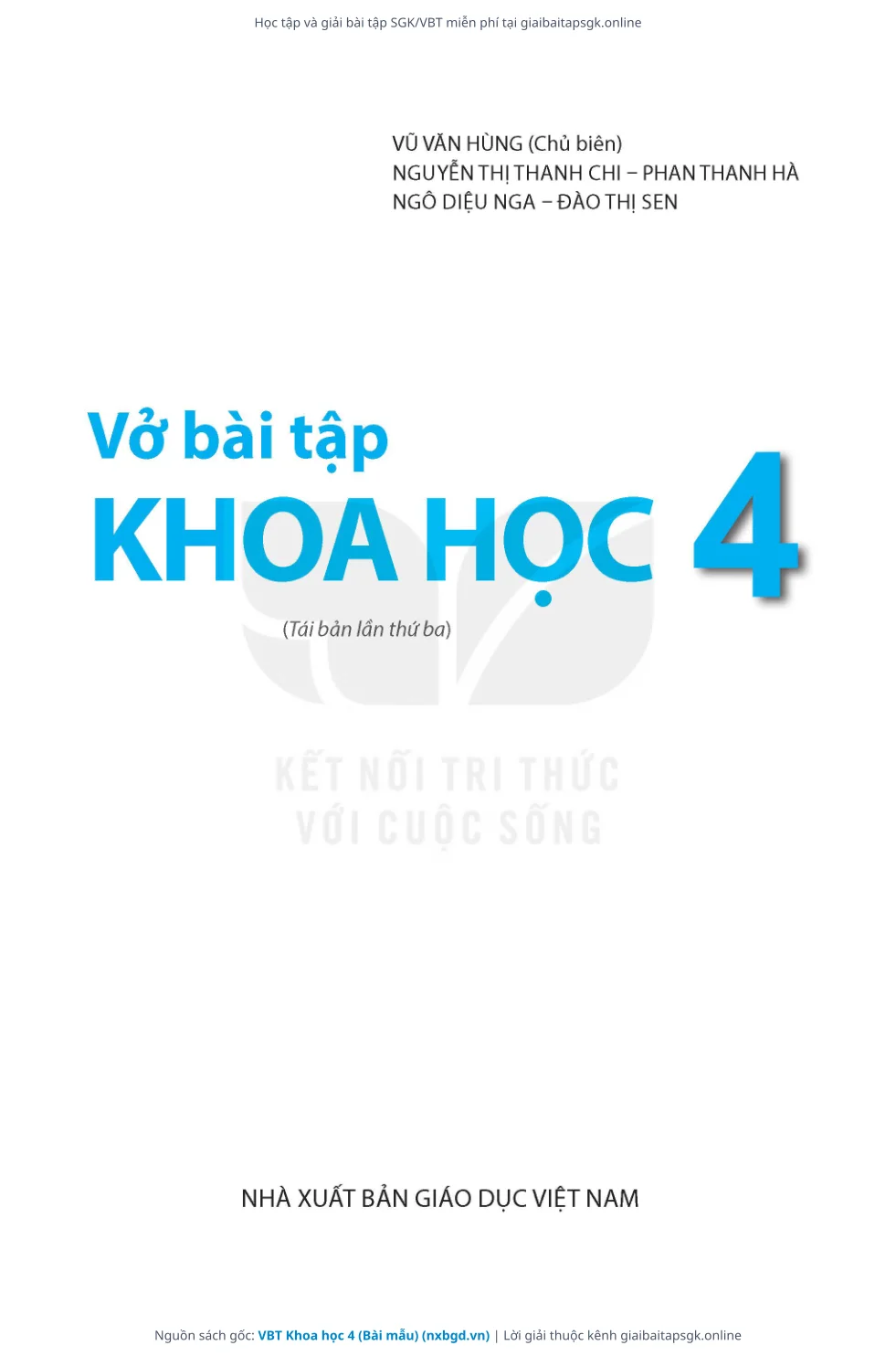 Trang 2 sách giáo khoa VBT Khoa học 4 (Bài mẫu) thu nhỏ