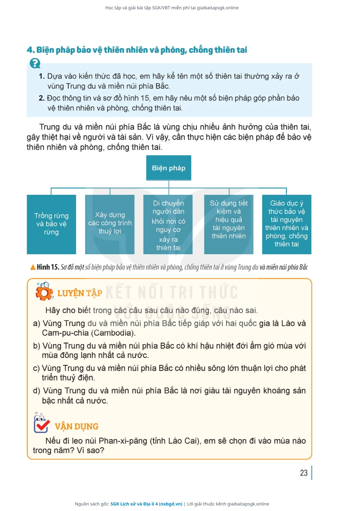 Trang 26 sách giáo khoa SGK Lịch sử và Địa lí 4 bản chuẩn