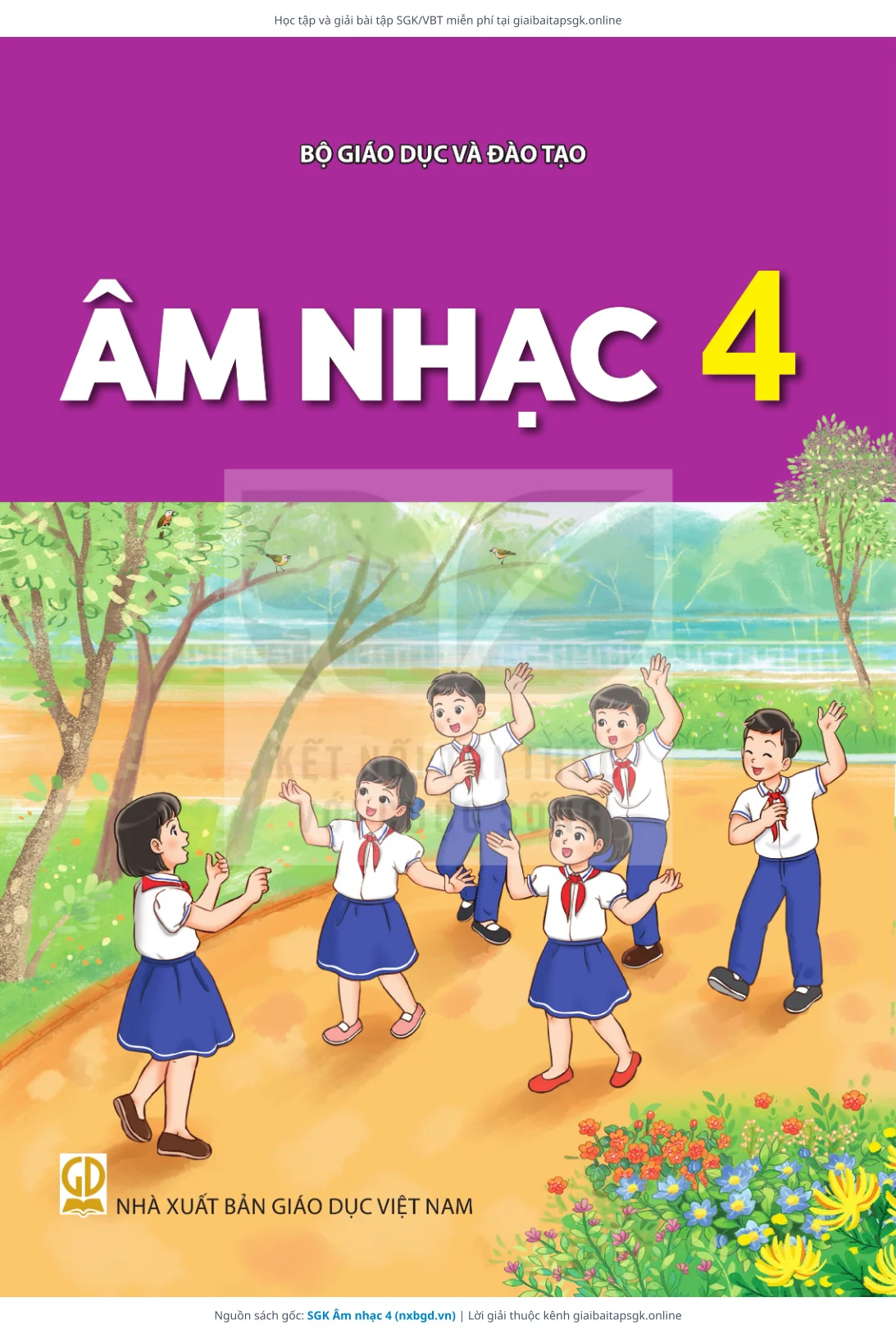Trang 1 sách giáo khoa SGK Âm nhạc 4 bản chuẩn