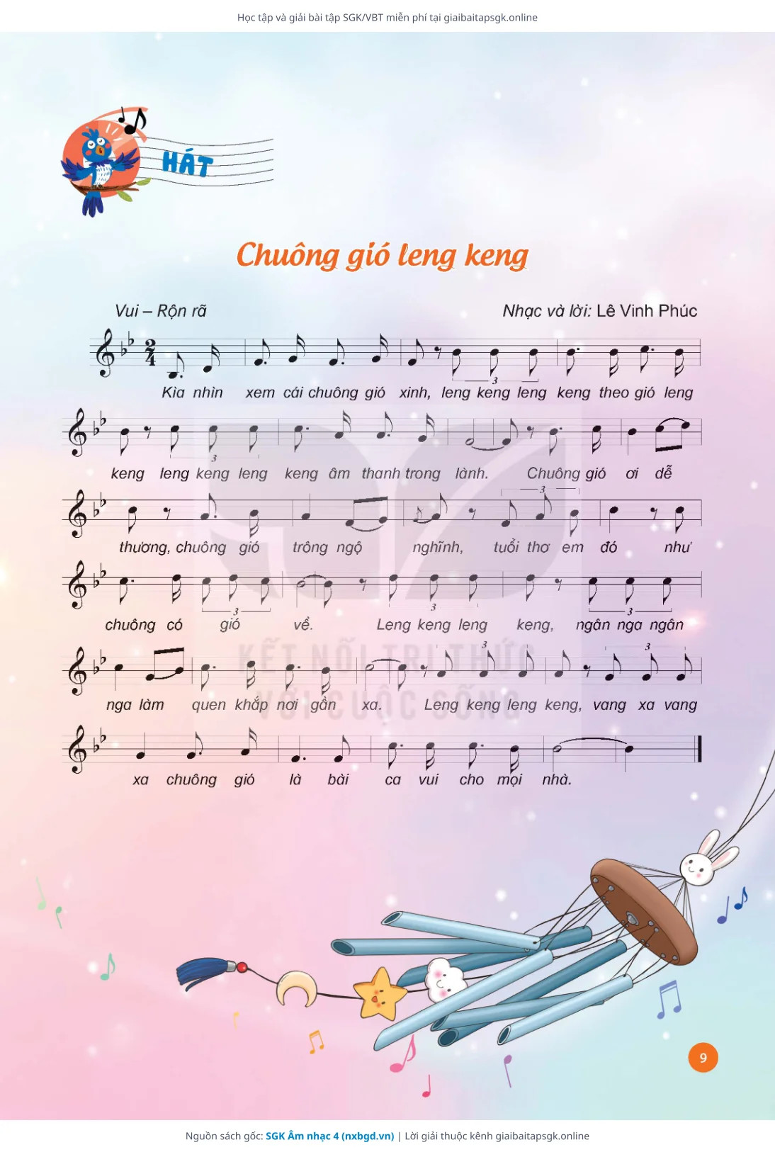 Trang 10 sách giáo khoa SGK Âm nhạc 4 thu nhỏ