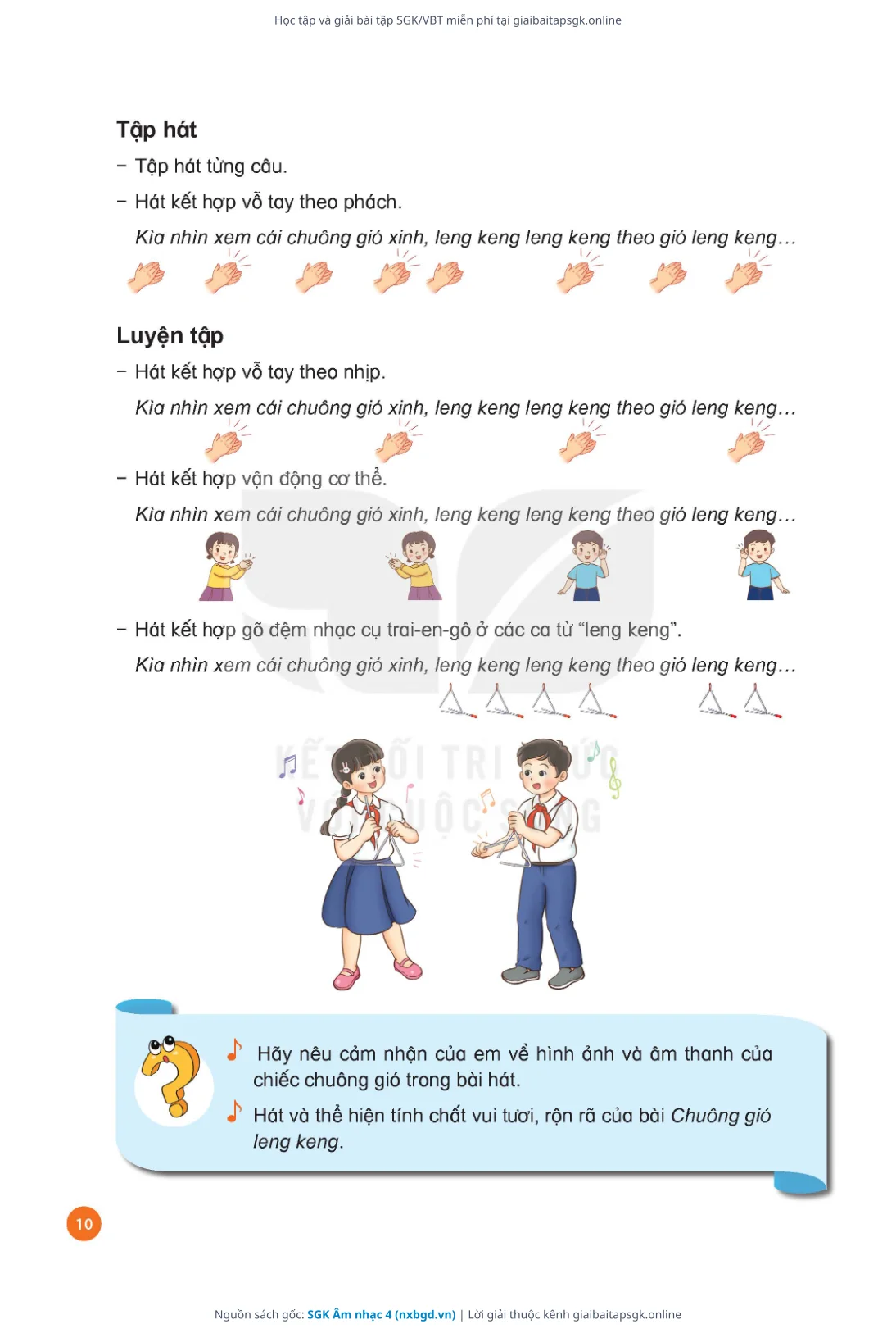 Trang 11 sách giáo khoa SGK Âm nhạc 4 thu nhỏ