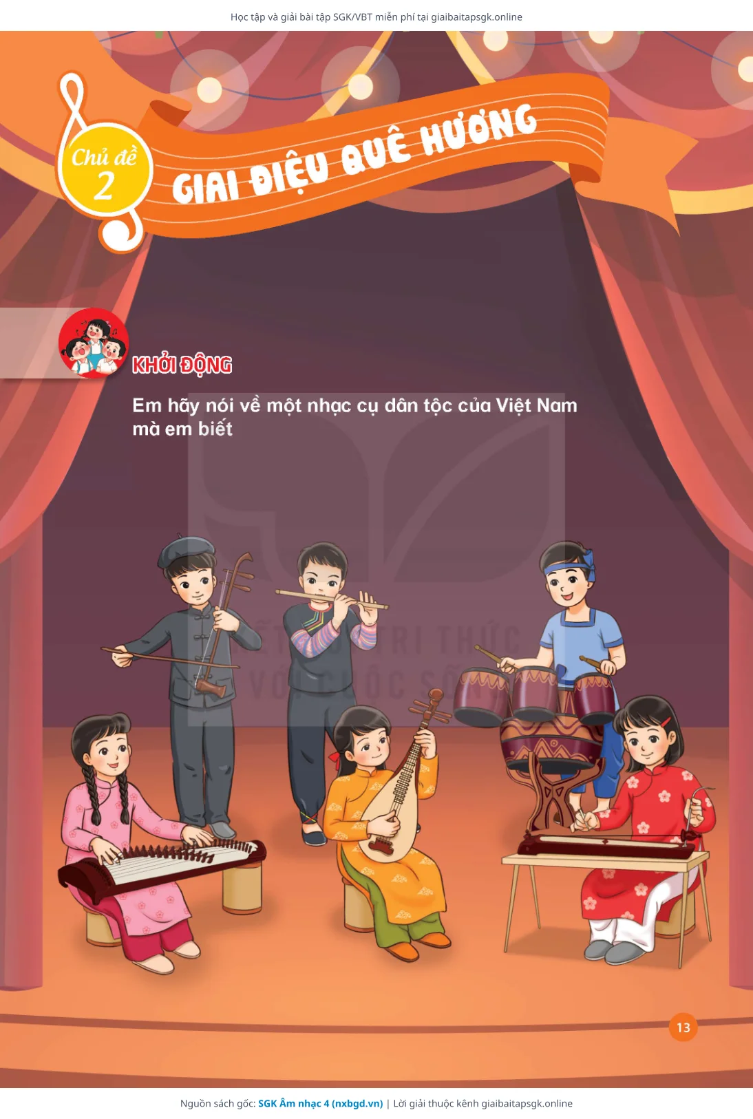 Trang 14 sách giáo khoa SGK Âm nhạc 4 thu nhỏ