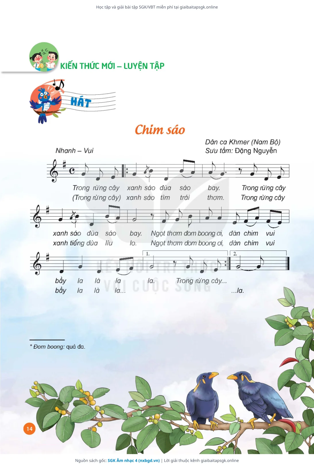 Trang 15 sách giáo khoa SGK Âm nhạc 4 thu nhỏ
