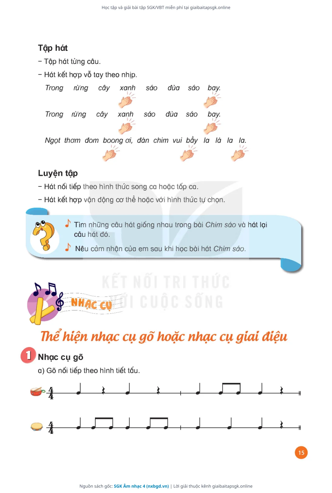 Trang 16 sách giáo khoa SGK Âm nhạc 4 thu nhỏ