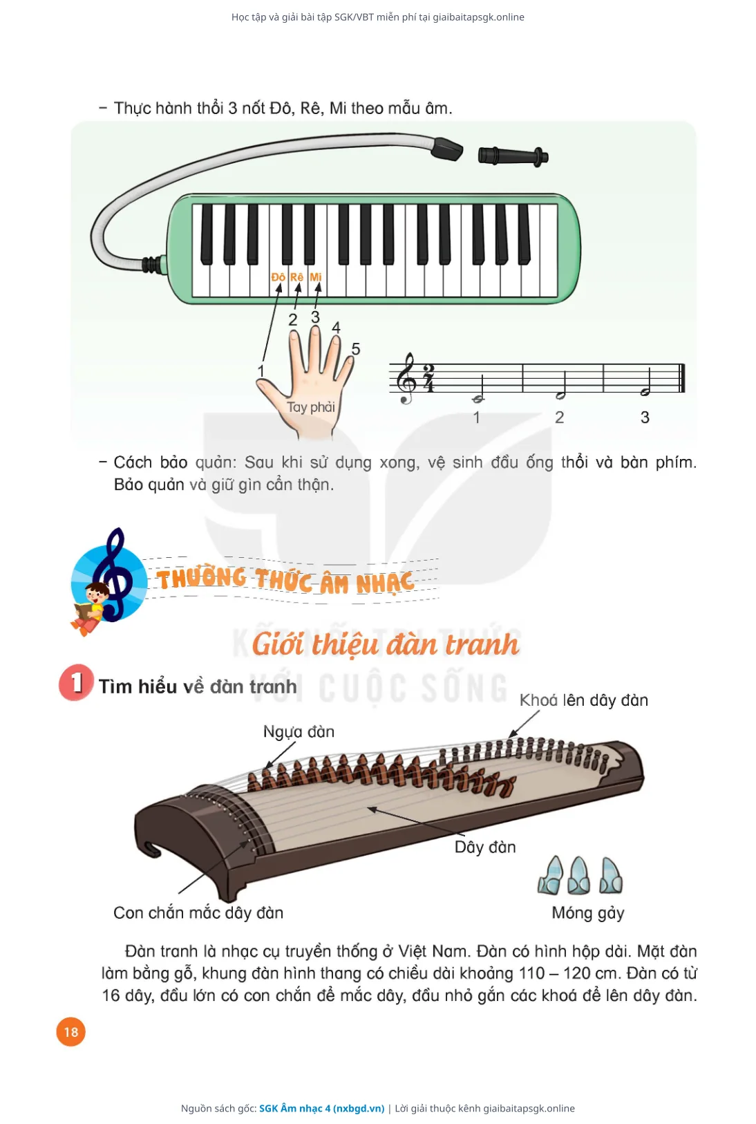 Trang 19 sách giáo khoa SGK Âm nhạc 4 thu nhỏ