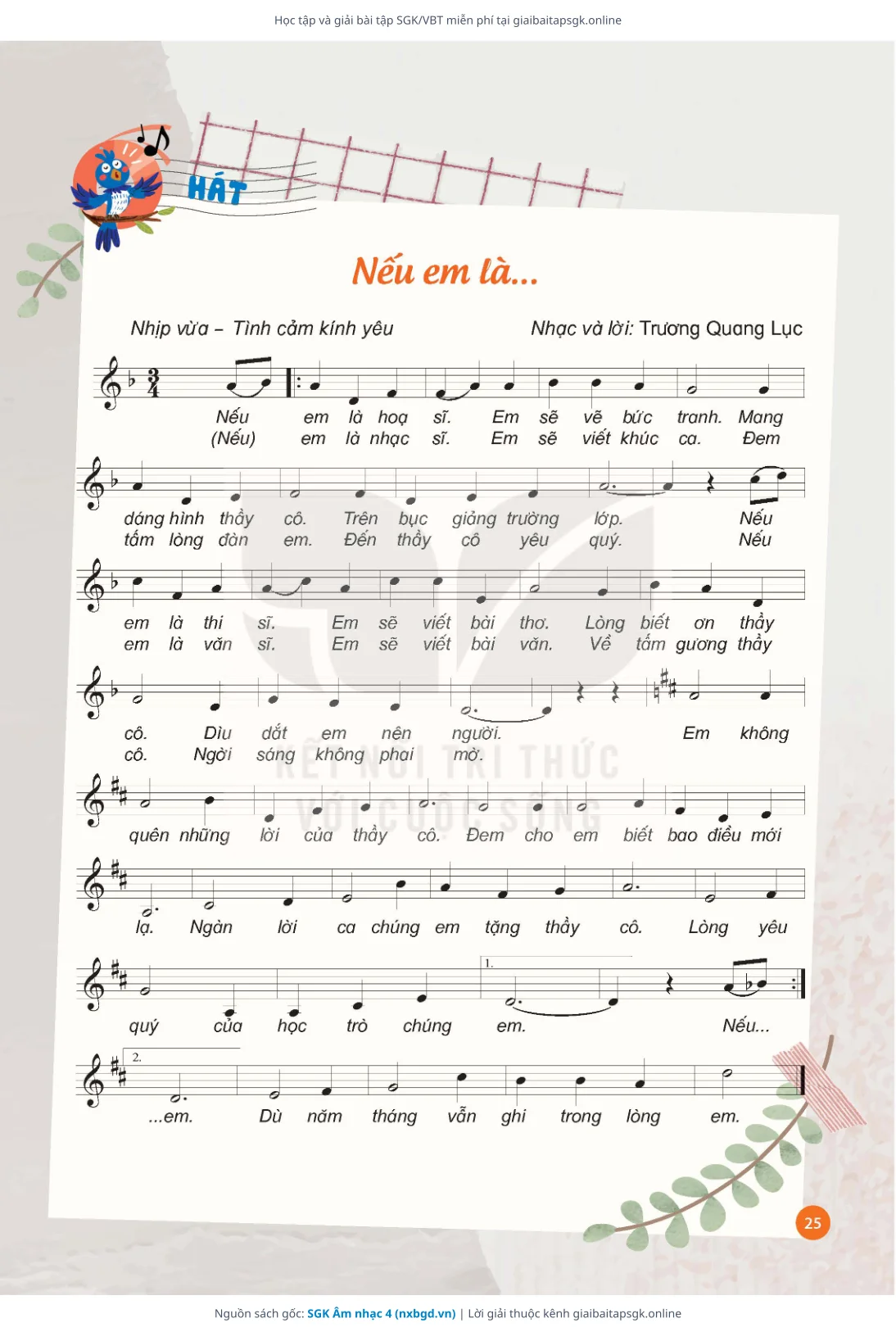 Trang 26 sách giáo khoa SGK Âm nhạc 4 thu nhỏ