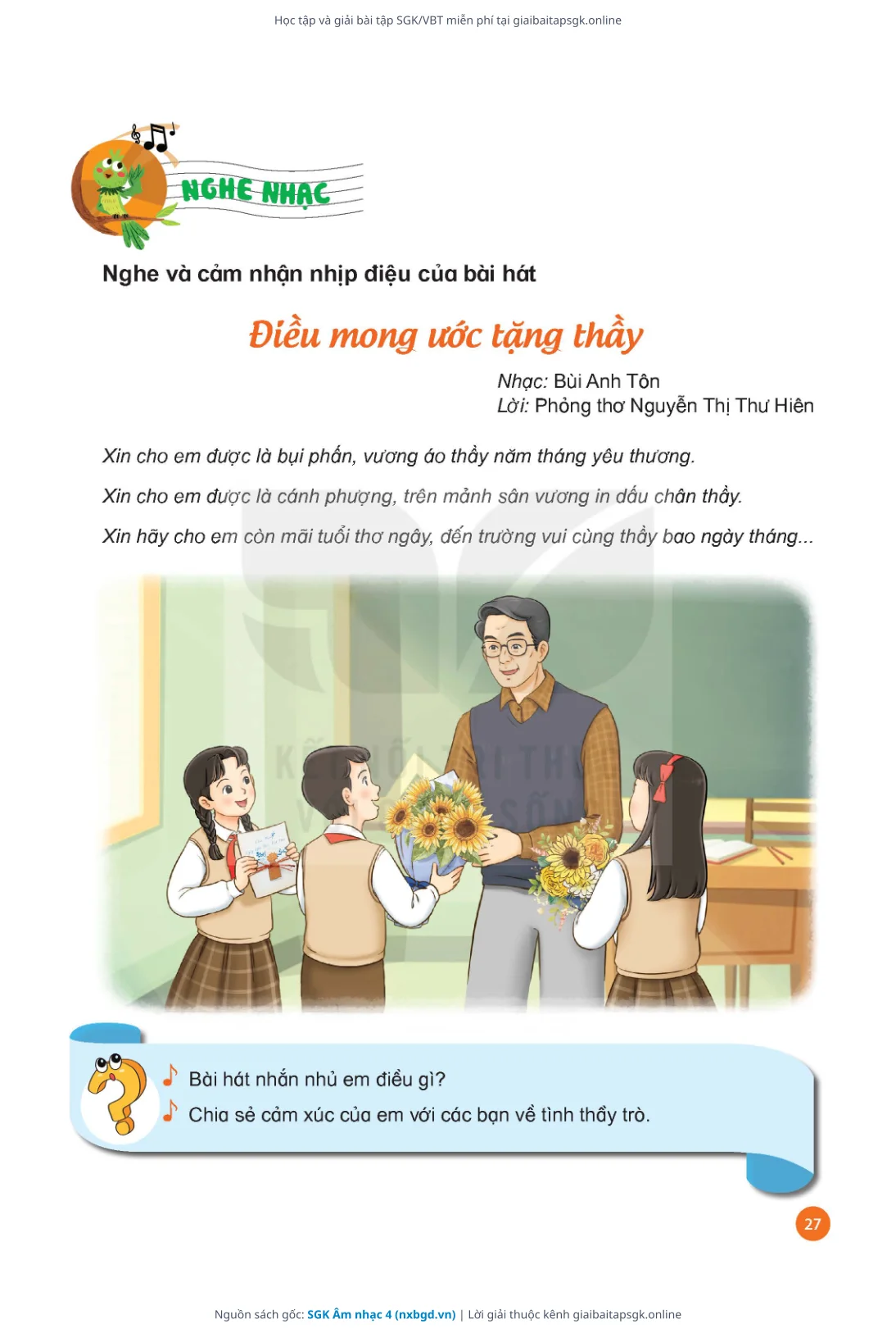 Trang 28 sách giáo khoa SGK Âm nhạc 4 thu nhỏ