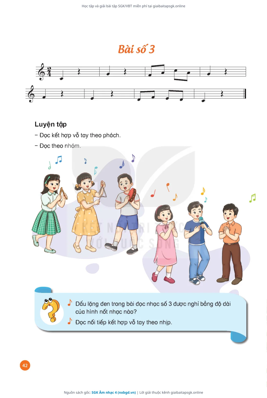 Trang 43 sách giáo khoa SGK Âm nhạc 4 thu nhỏ